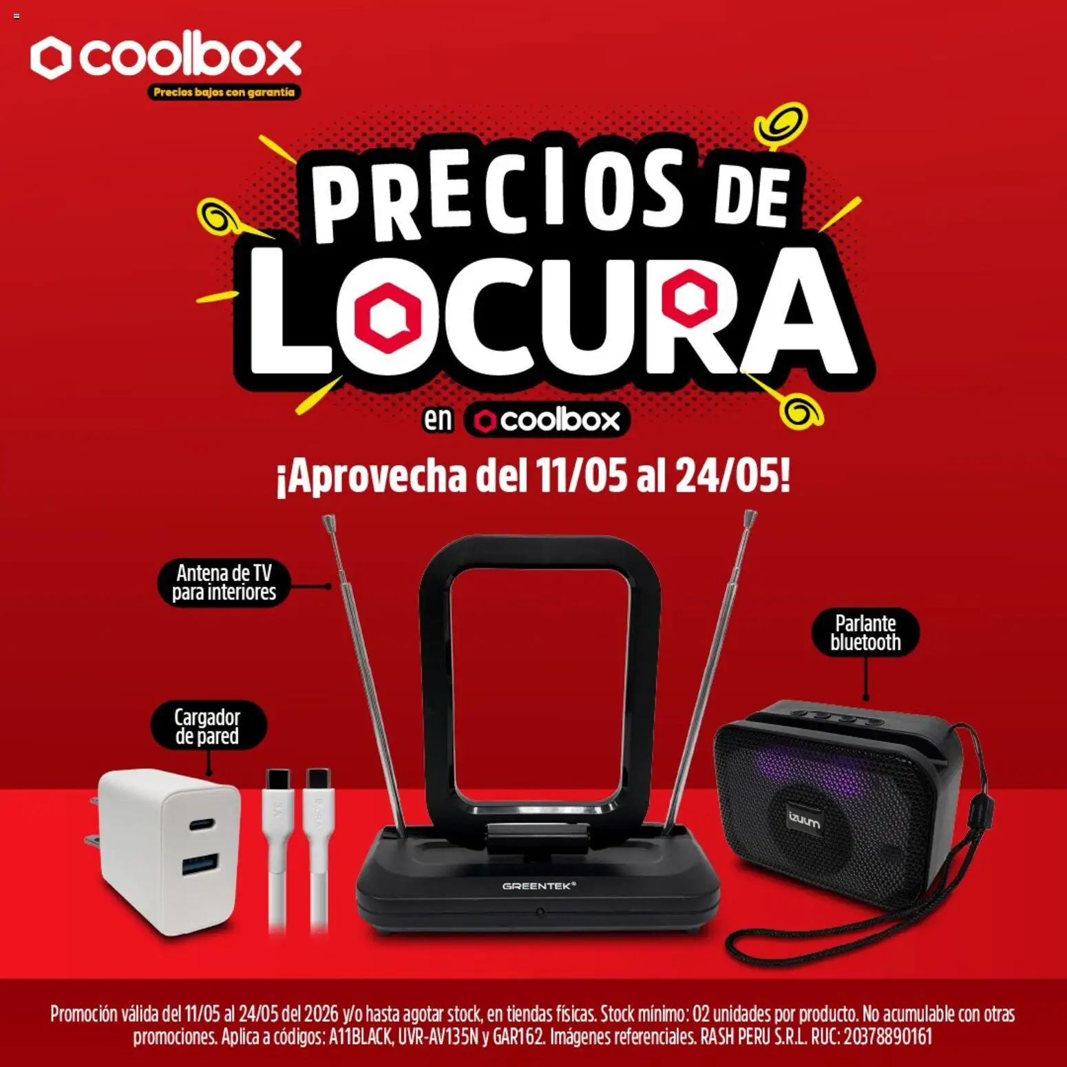 Vista previa de Coolbox catálogo de la tienda Coolbox válido desde 11/05/2026 - Parlante, Parlante Bluetooth