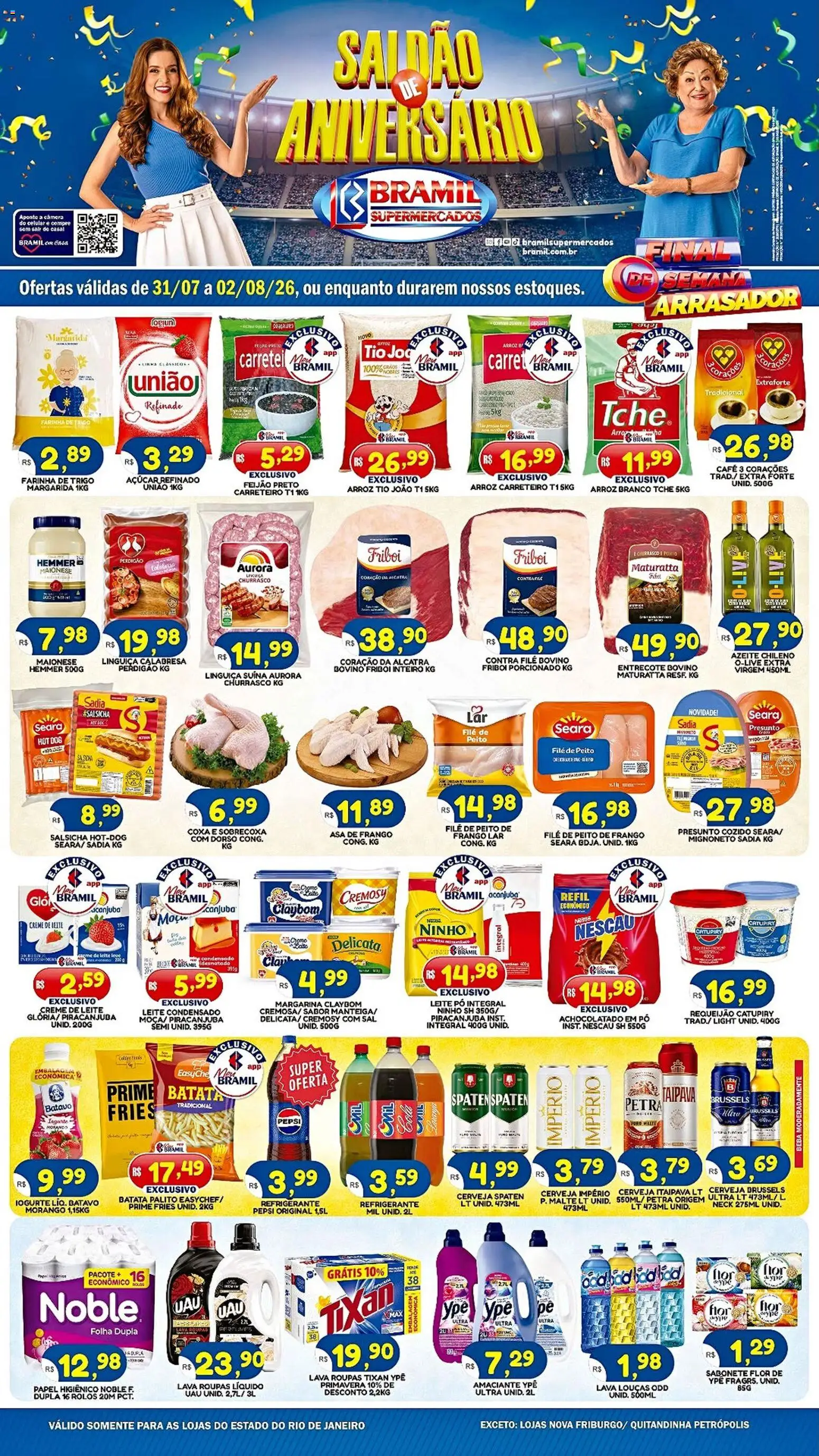 Pré-Visualização do folheto "Bramil Supermercados - Ofertas da semana" da loja Bramil Supermercados válido a partir de 31/07/2026