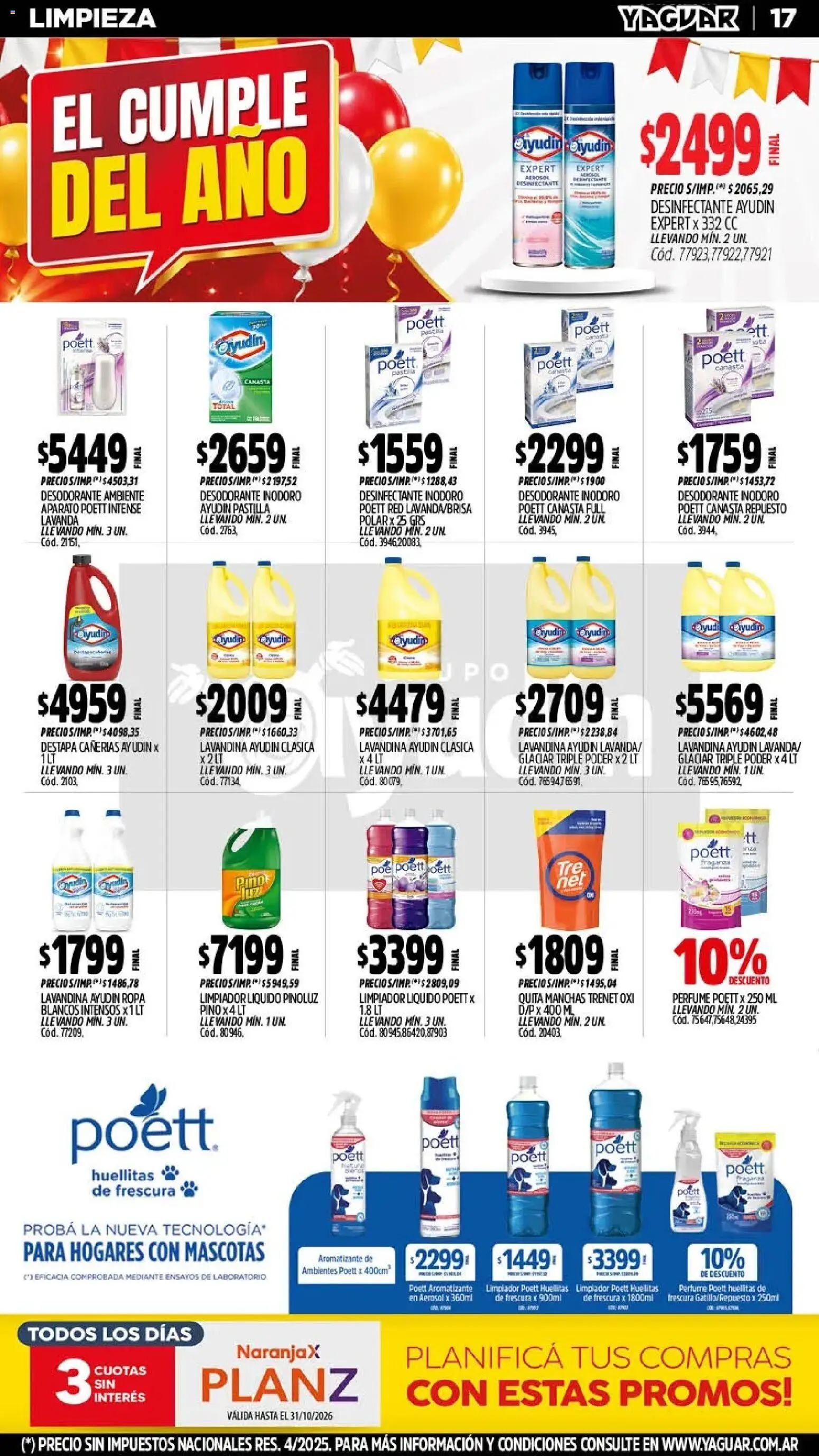 Vista previa del folleto de la tienda Yaguar válido desde el 26/10/2026 