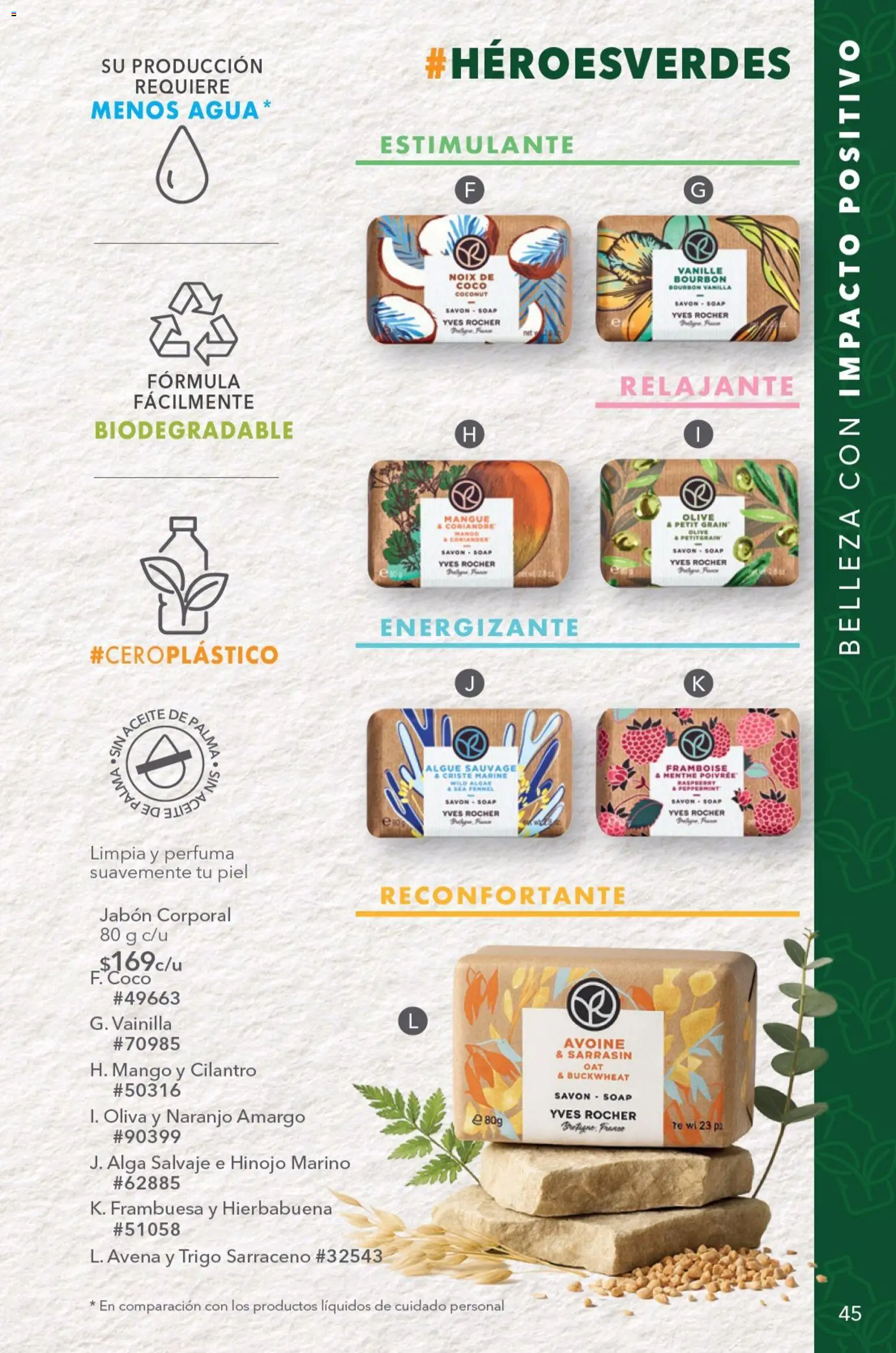 Vista previa las ofertas de la tienda Yves Rocher - Yves Rocher campaña 9 2026 desde el 23/06/2026 - Agua, Mango, Té, Coco, Avena, Jabón, Vainilla, Hinojo