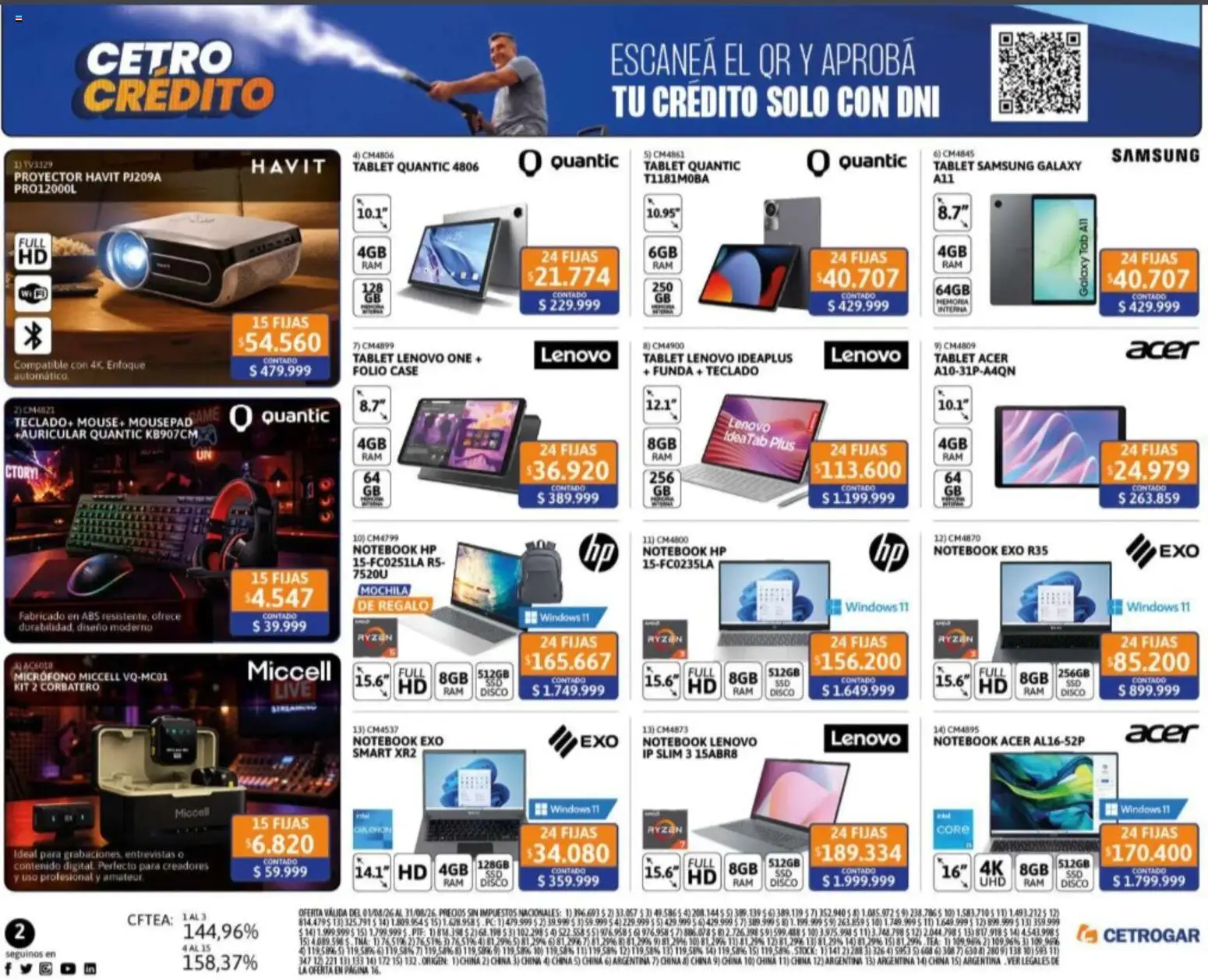 Vista previa del folleto de la tienda Cetrogar válido desde el 04/08/2026 