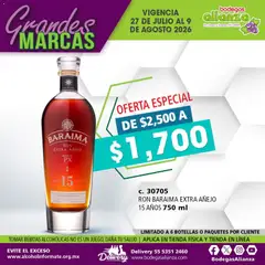 Vista previa las ofertas de la tienda Bodegas Alianza - Bodegas Alianza catálogo Grandes Marcas desde el 27/07/2026 
