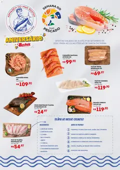 Pré-Visualização do folheto "Bistek Supermercados ofertas Semana do Pescado" da loja Bistek Supermercados válido a partir de 16/09/2026