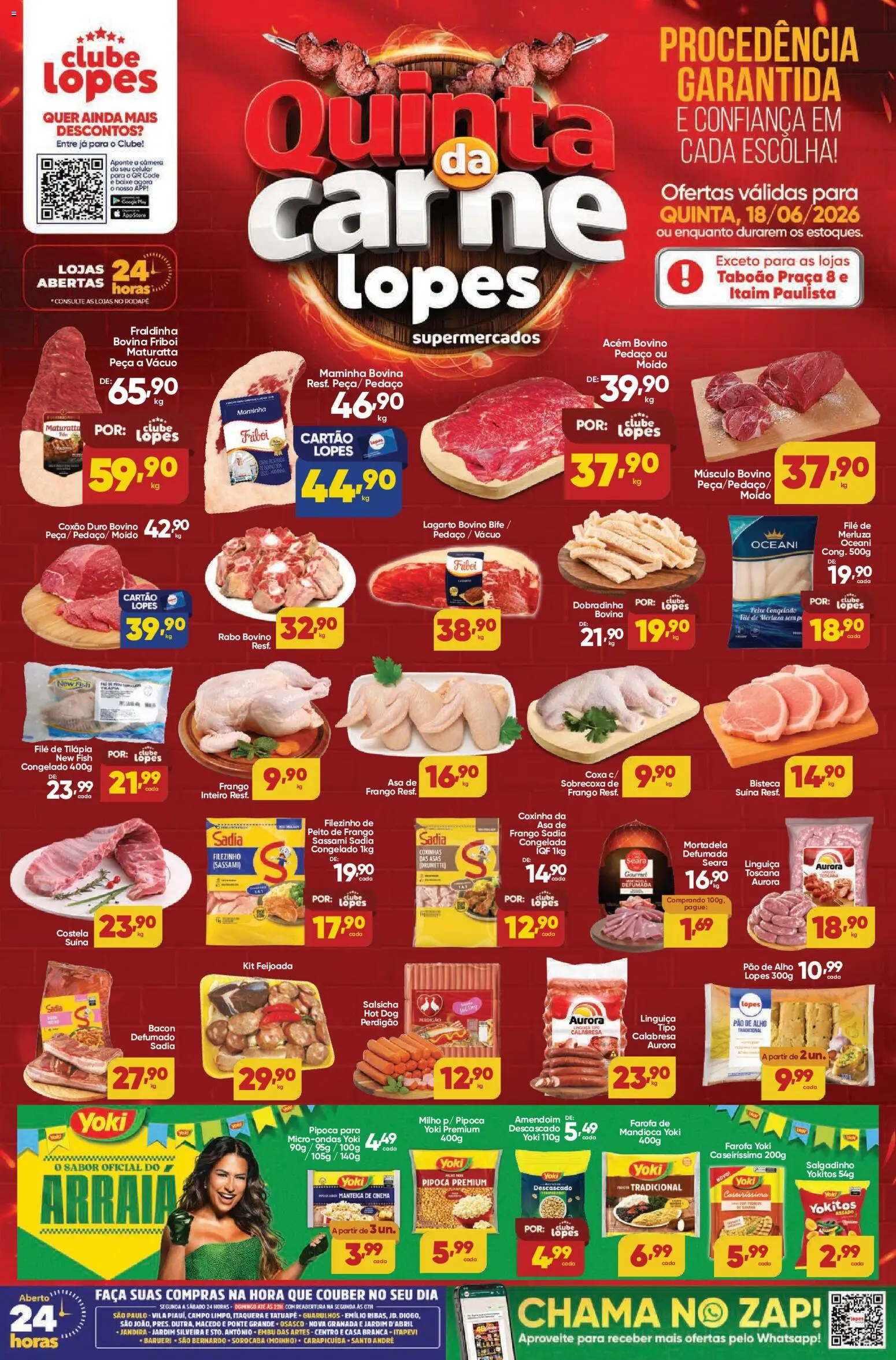 Pré-Visualização do folheto "Lopes Supermercados - Ofertas da semana" da loja Lopes Supermercados válido a partir de 18/06/2026