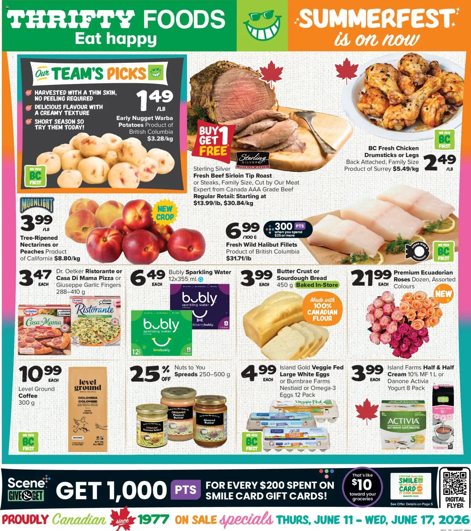 Preview of leaflet Thrifty Foods weekly flyer / circulaire from shop Thrifty Foods is valid from Jun 11, 2026