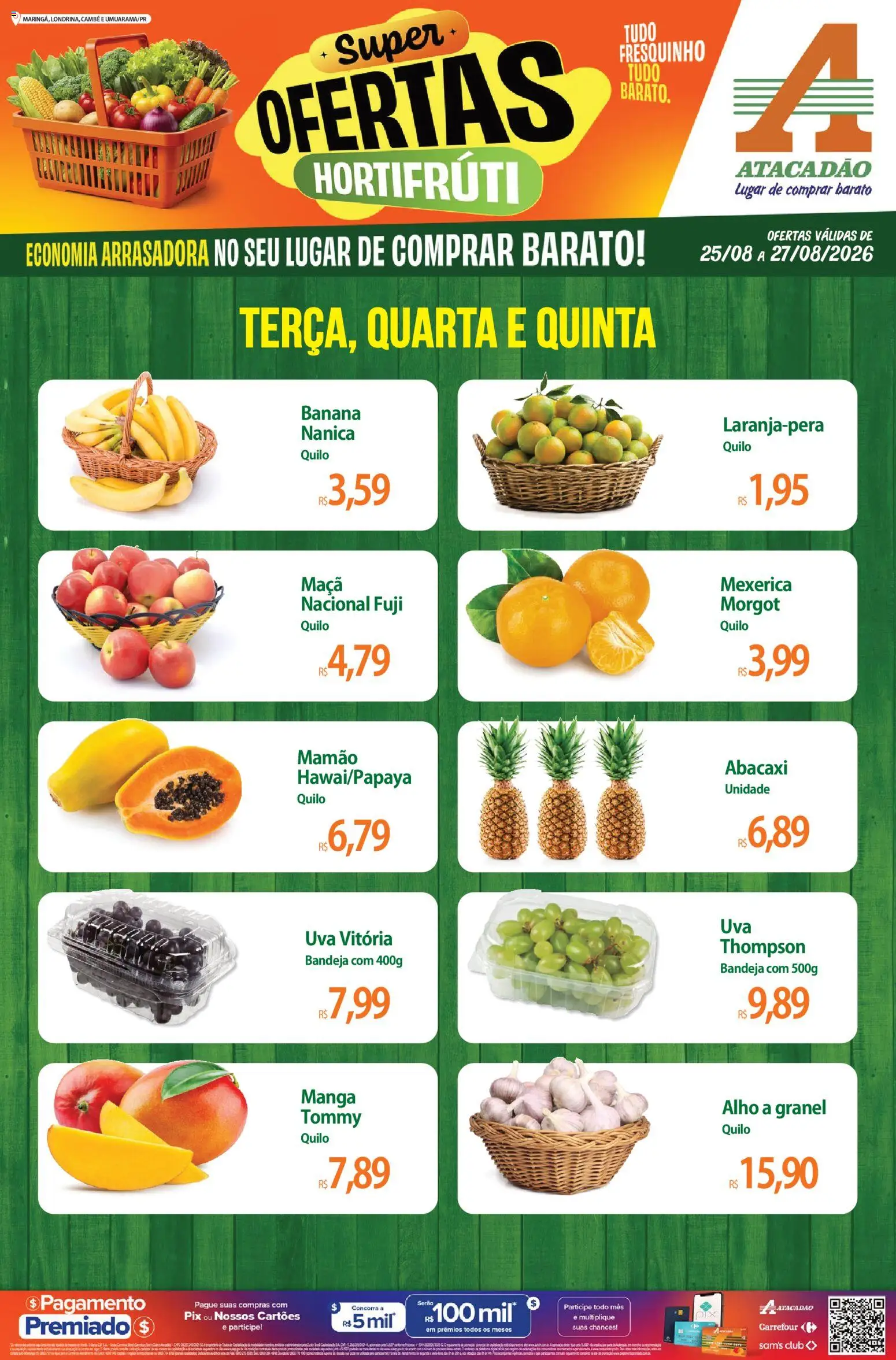 Pré-Visualização do folheto "Atacadão ofertas - PR" da loja Atacadão válido a partir de 25/08/2026