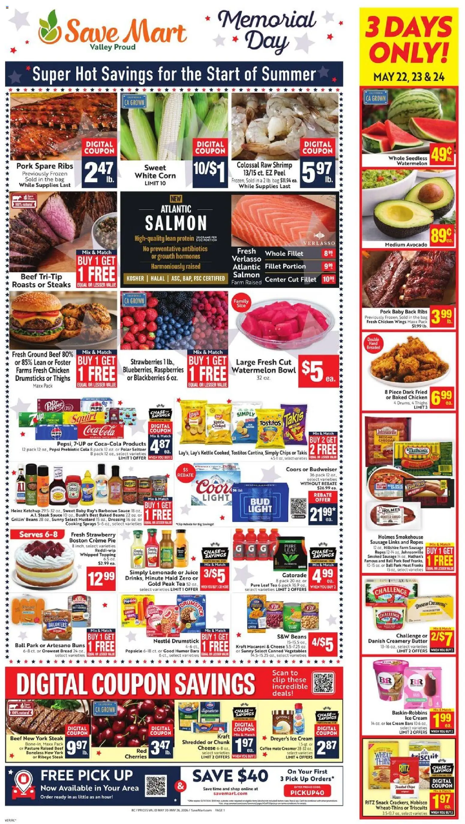 Ad Preview of Save Mart Save Mart Weekly Ad from 05/20/2026