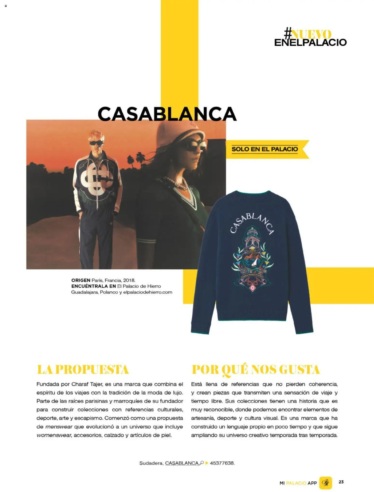 Vista previa las ofertas de la tienda Palacio De Hierro - Palacio De Hierro catálogo desde el 01/08/2026 