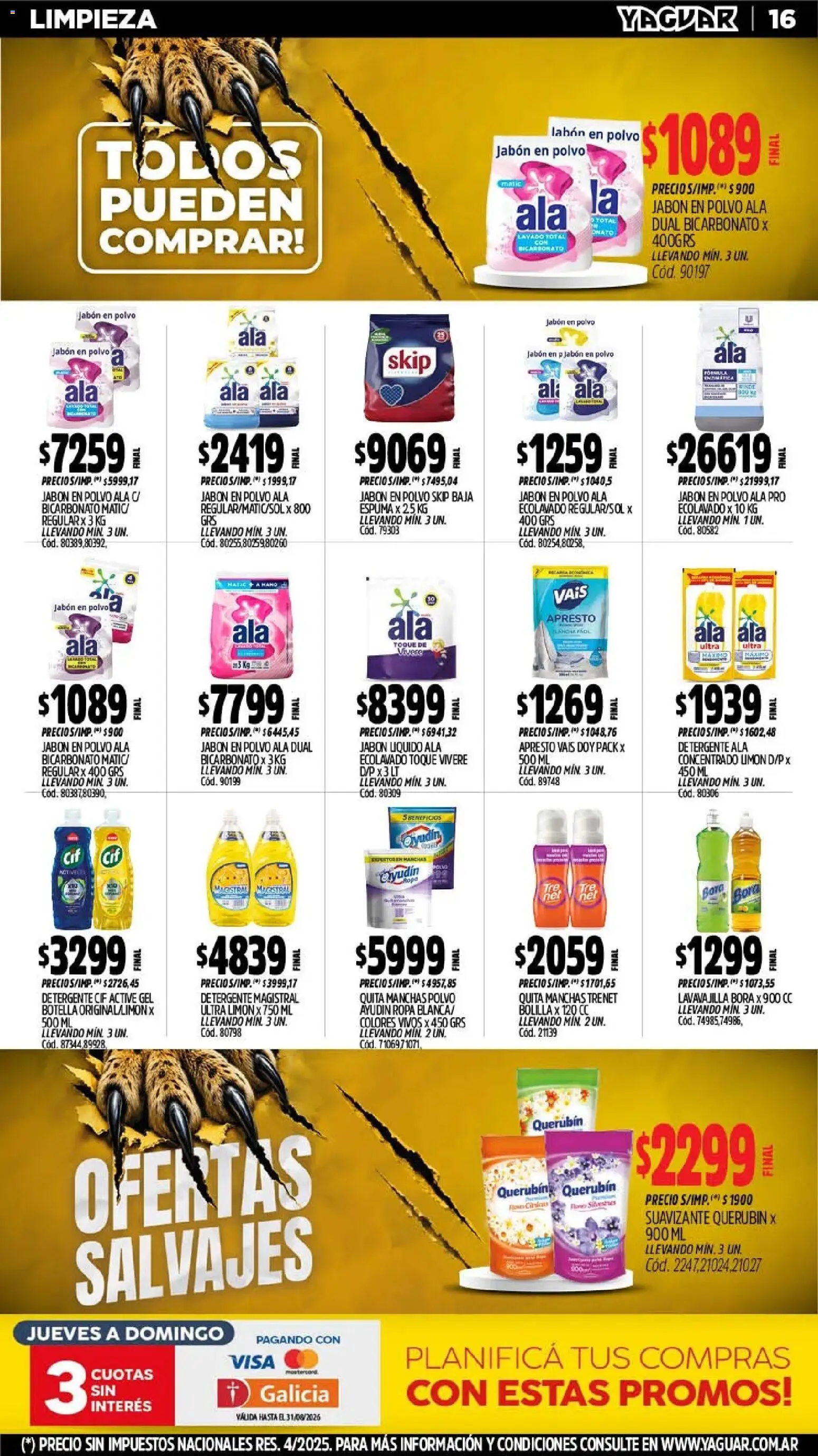 Vista previa del folleto de la tienda Yaguar válido desde el 03/08/2026 