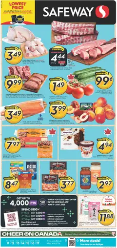 Un aperçu du dépliant Safeway weekly flyer / circulaire du magasin Safeway est valide à partir 11 juin 2026