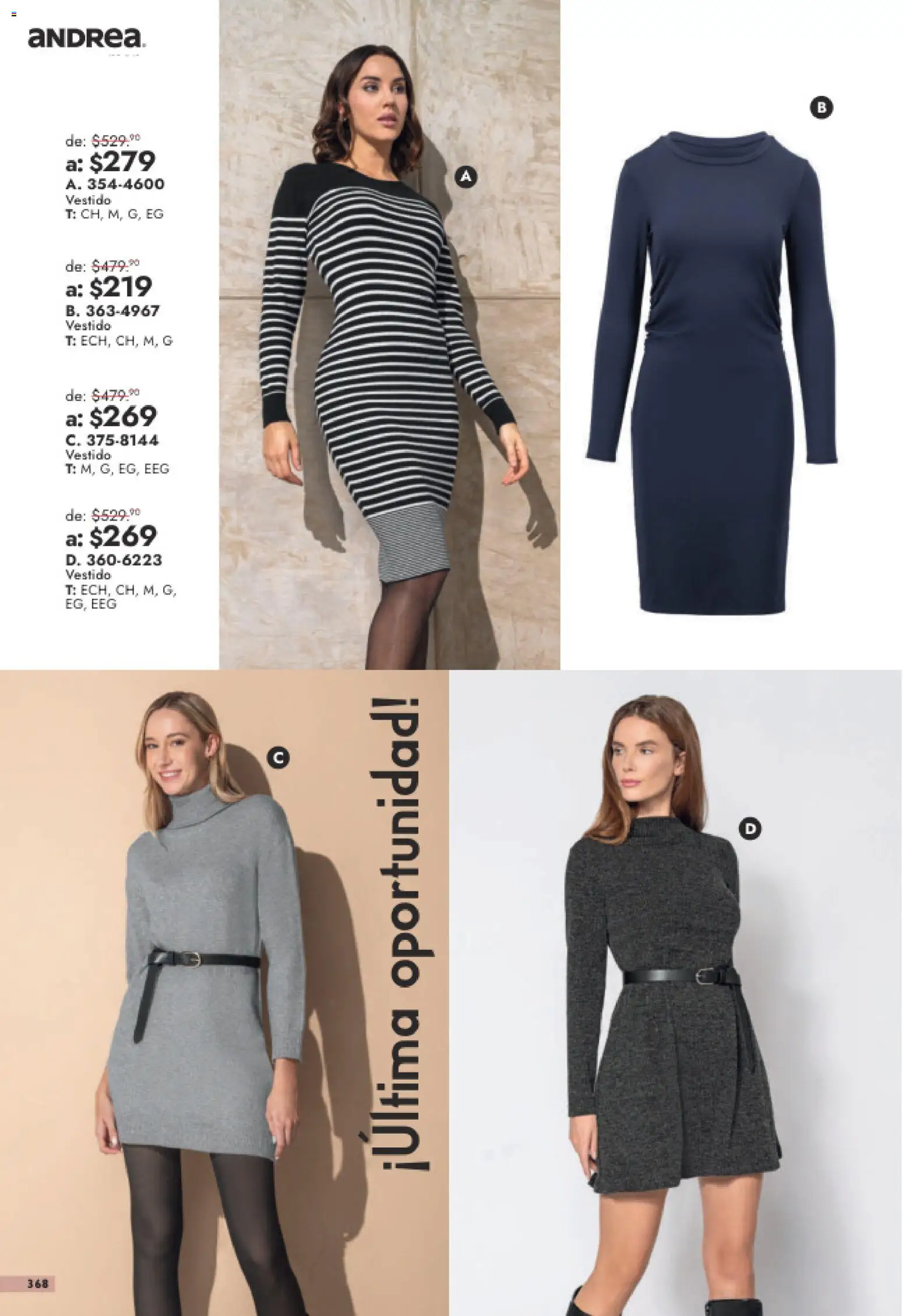 Vista previa las ofertas de la tienda Andrea - Andrea catálogo Outlet desde el 26/07/2026 