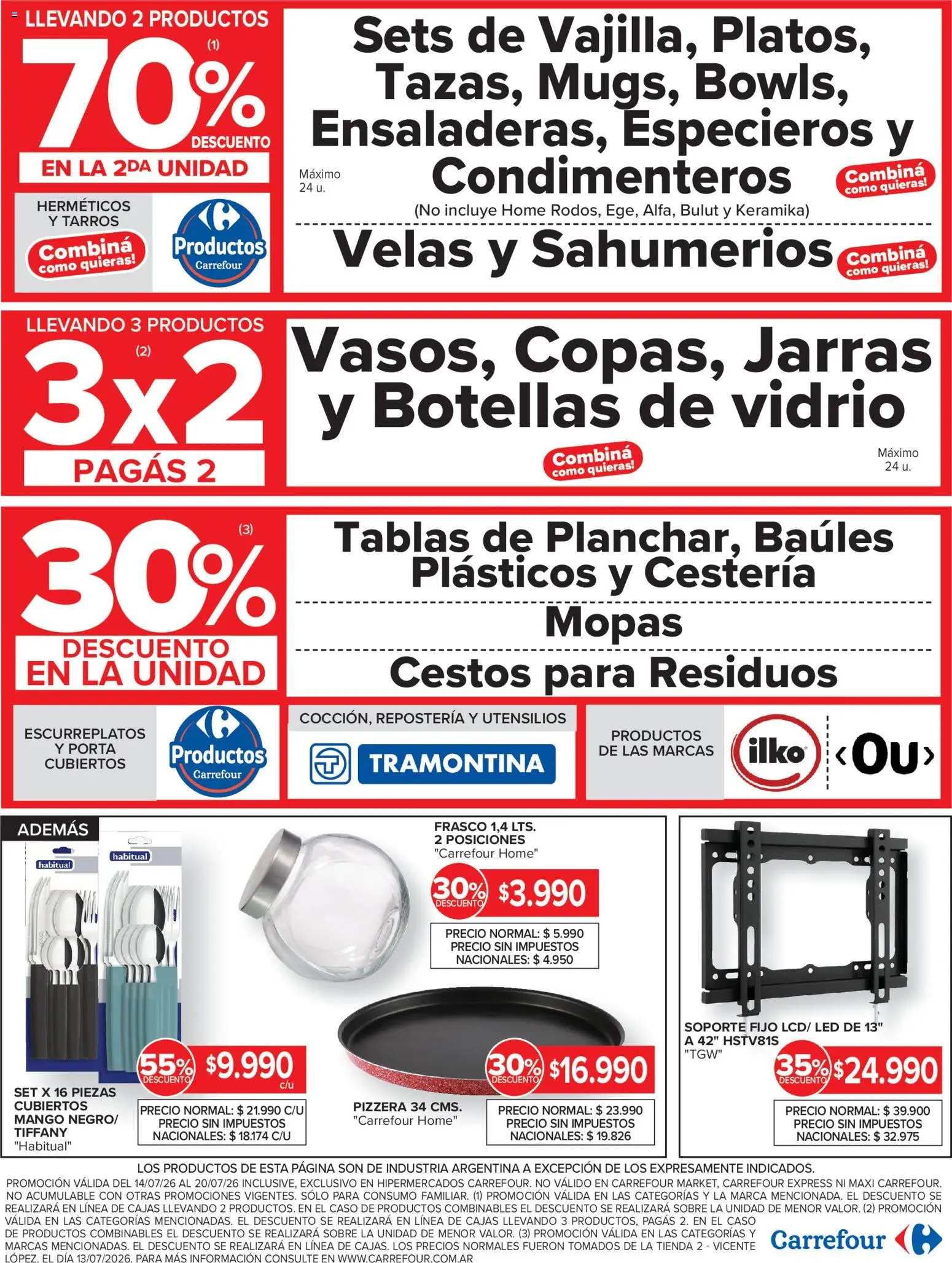 Vista previa del folleto de la tienda Carrefour válido desde el 14/07/2026 - Pizzera, Mango, Velas, Sobre, Frasco