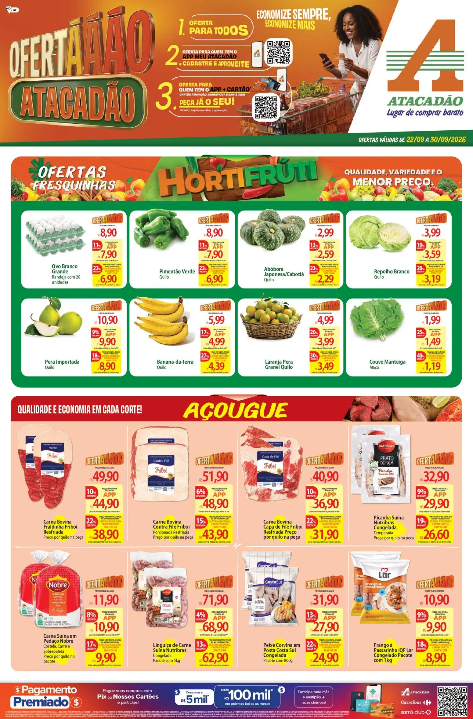 Pré-Visualização do folheto "Atacadão ofertas - AC" da loja Atacadão válido a partir de 22/09/2026