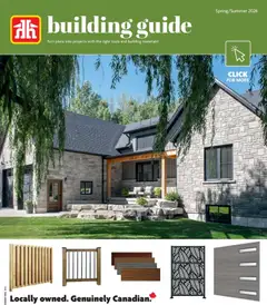 Preview of leaflet Home Hardware flyer - Building Guide from shop Home Hardware is valid from Apr 09, 2026