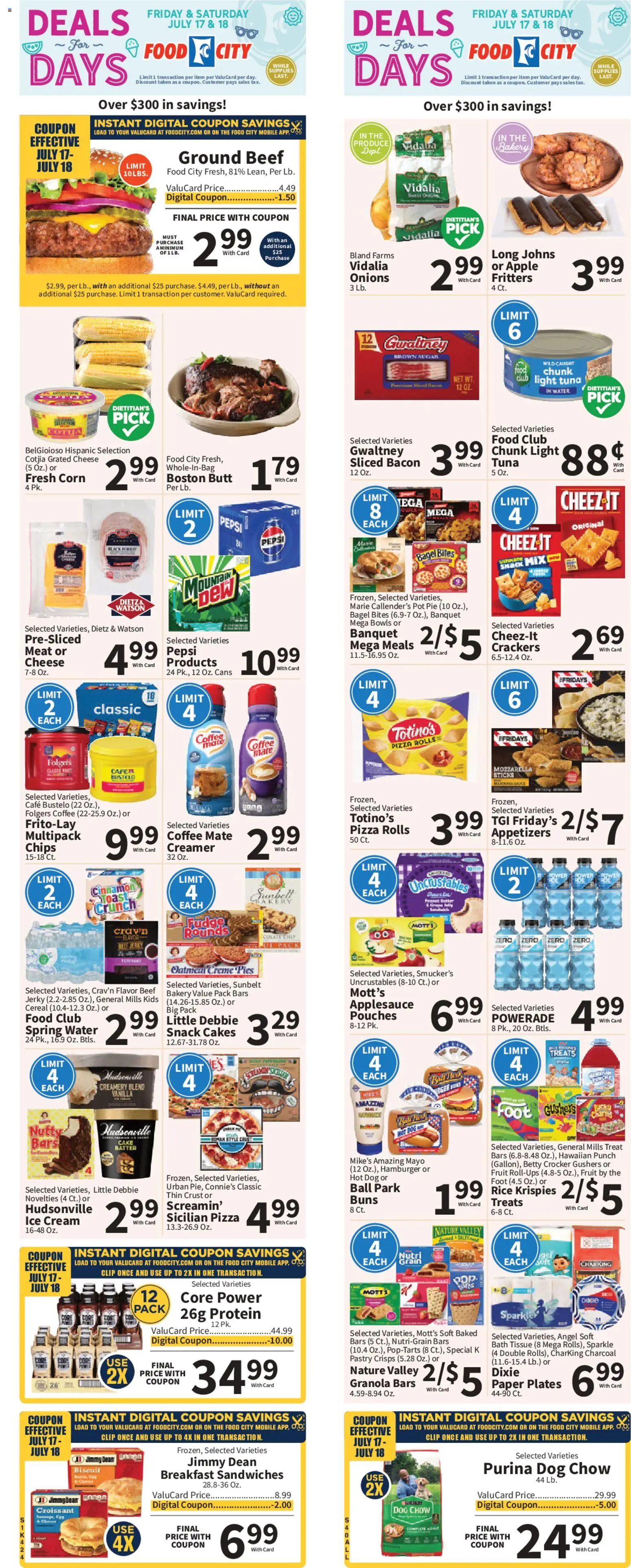 Ad Preview of Food City Food City Weekly Ad from 07/15/2026