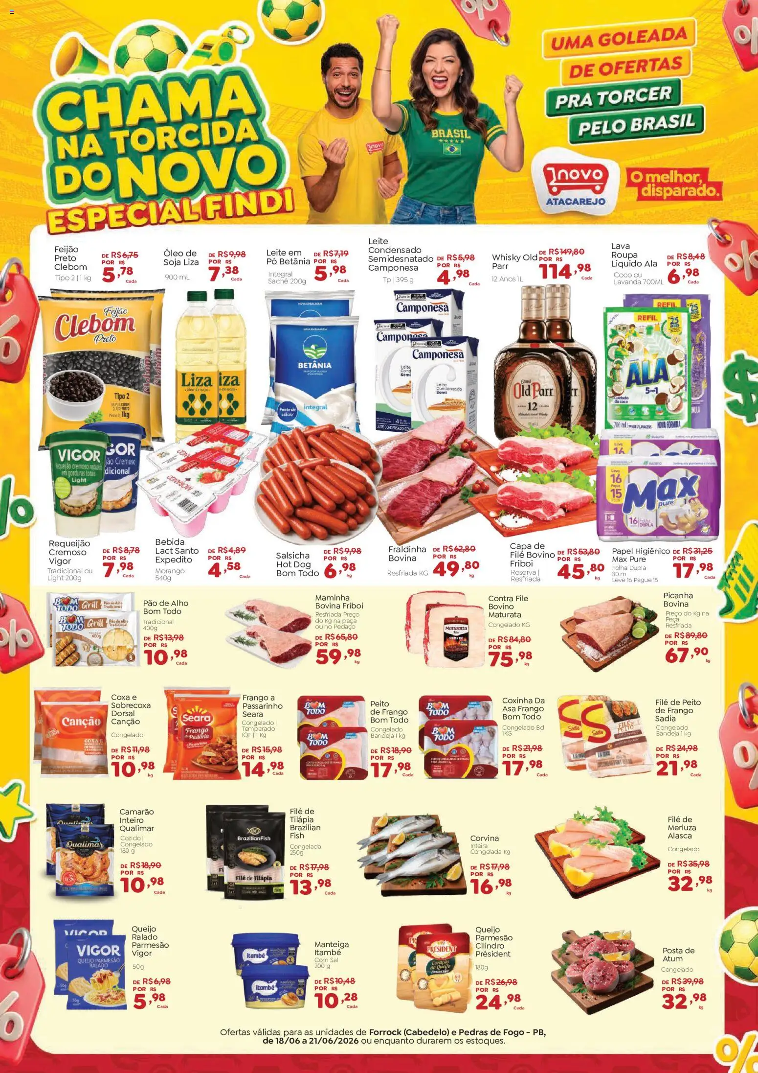 Pré-Visualização do folheto "Novo Atacarejo ofertas do Findi" da loja Novo Atacarejo válido a partir de 18/06/2026