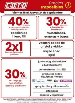 Vista previa del folleto de la tienda Coto válido desde el 18/09/2026 