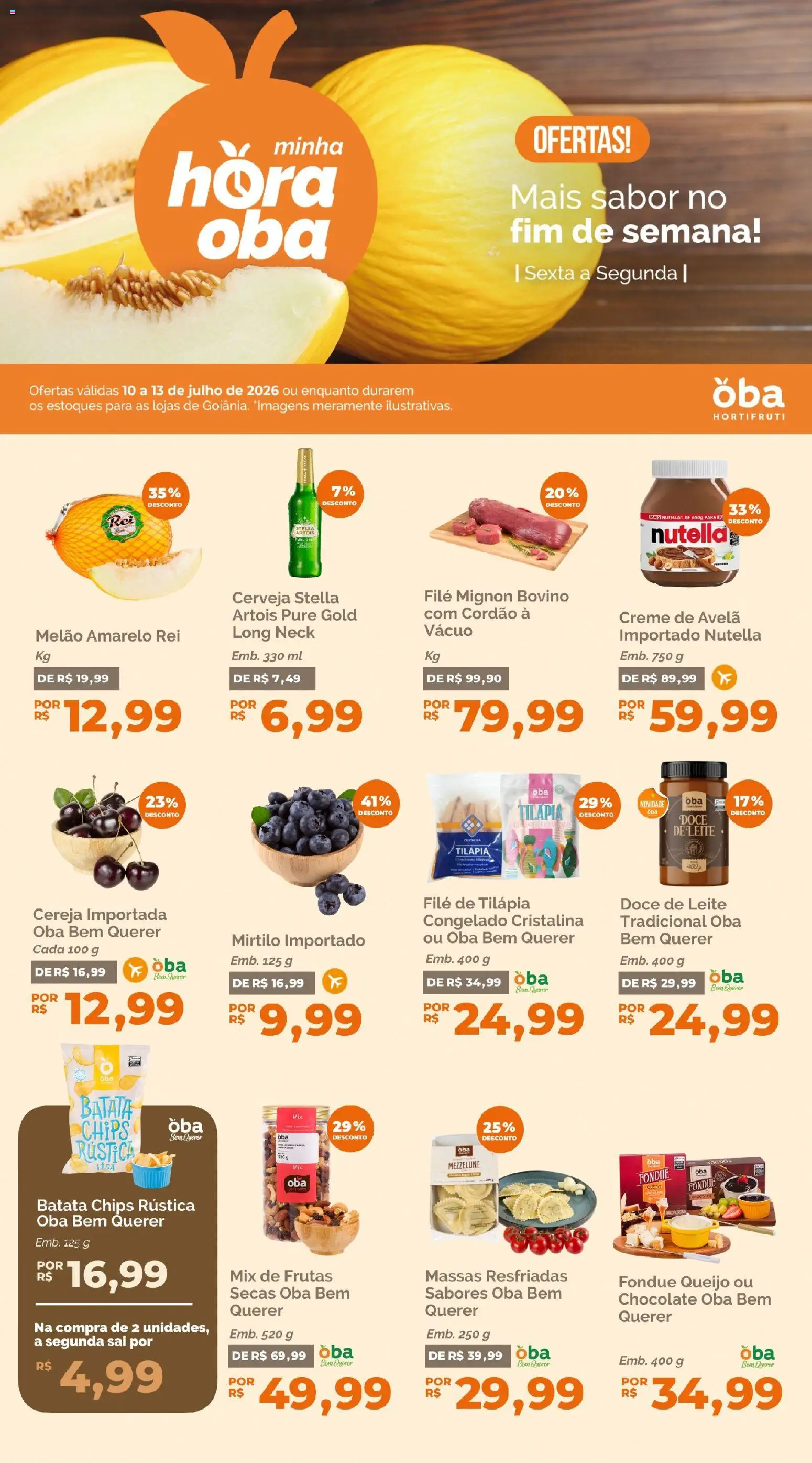 Pré-Visualização do folheto "Oba Hortifruti - Ofertas da semana" da loja Oba Hortifruti válido a partir de 10/07/2026