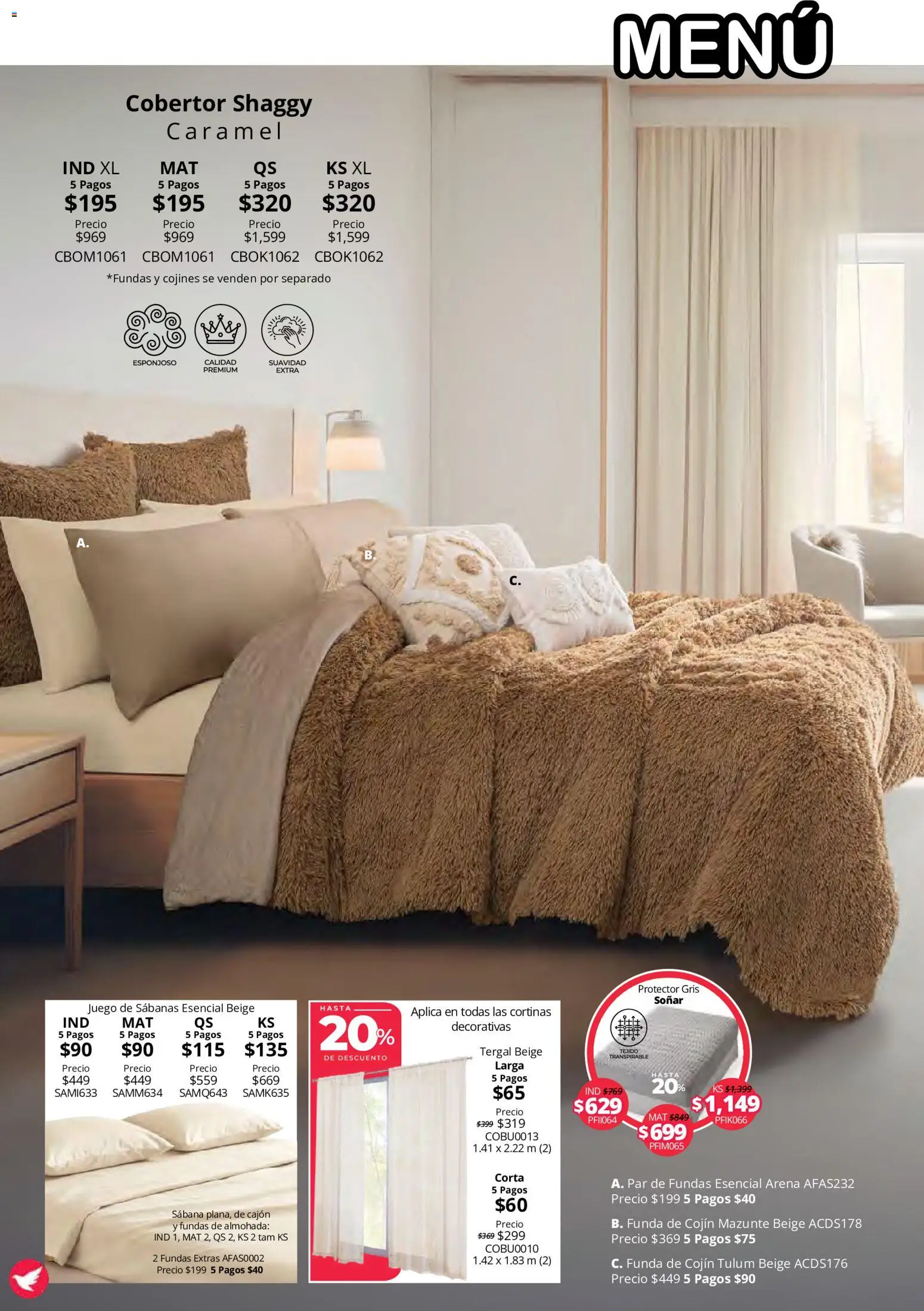 Vista previa las ofertas de la tienda Colchas Concord - Colchas Concord catálogo Colección Cobertor Calor de Hogar desde el 15/10/2026 