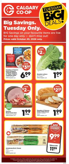 Preview of leaflet Calgary Co-op weekly flyer / circulaire from shop Calgary Co-op is valid from Oct 15, 2026