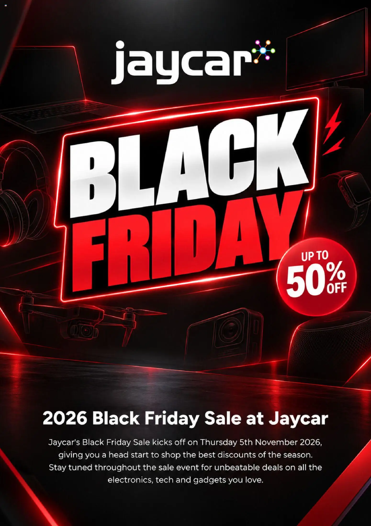 Preview of catalogue Jaycar Black Friday Notice from shop Jaycar valid 28/10/2026