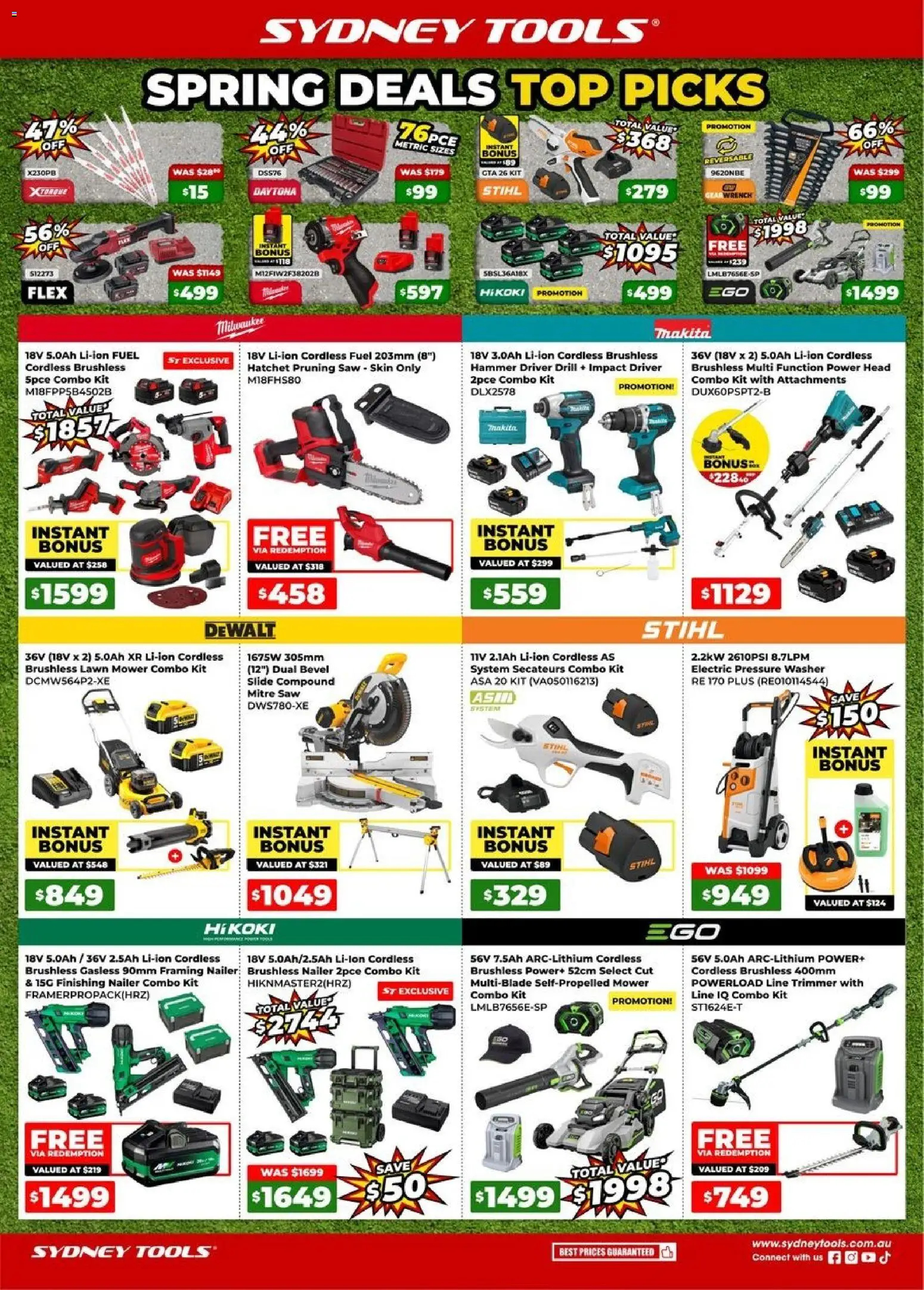 Preview of catalogue Sydney Tools Top Picks from shop Sydney Tools valid 03/09/2026