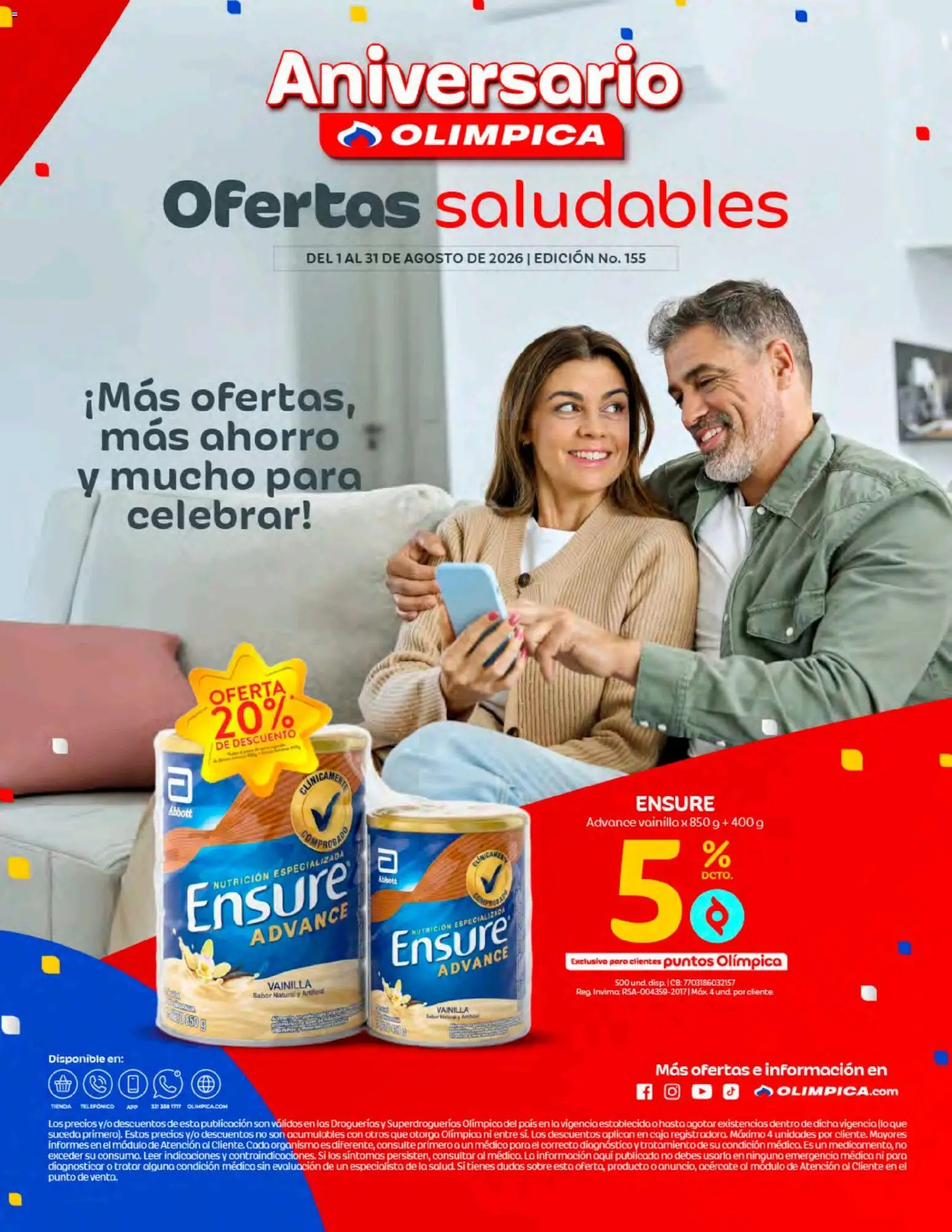  Vista previa del prospecto Olímpica catálogo del almacen Olímpica válida del 01/08/2026 al 31/08/2026 - Sobre, Caja, Vainilla