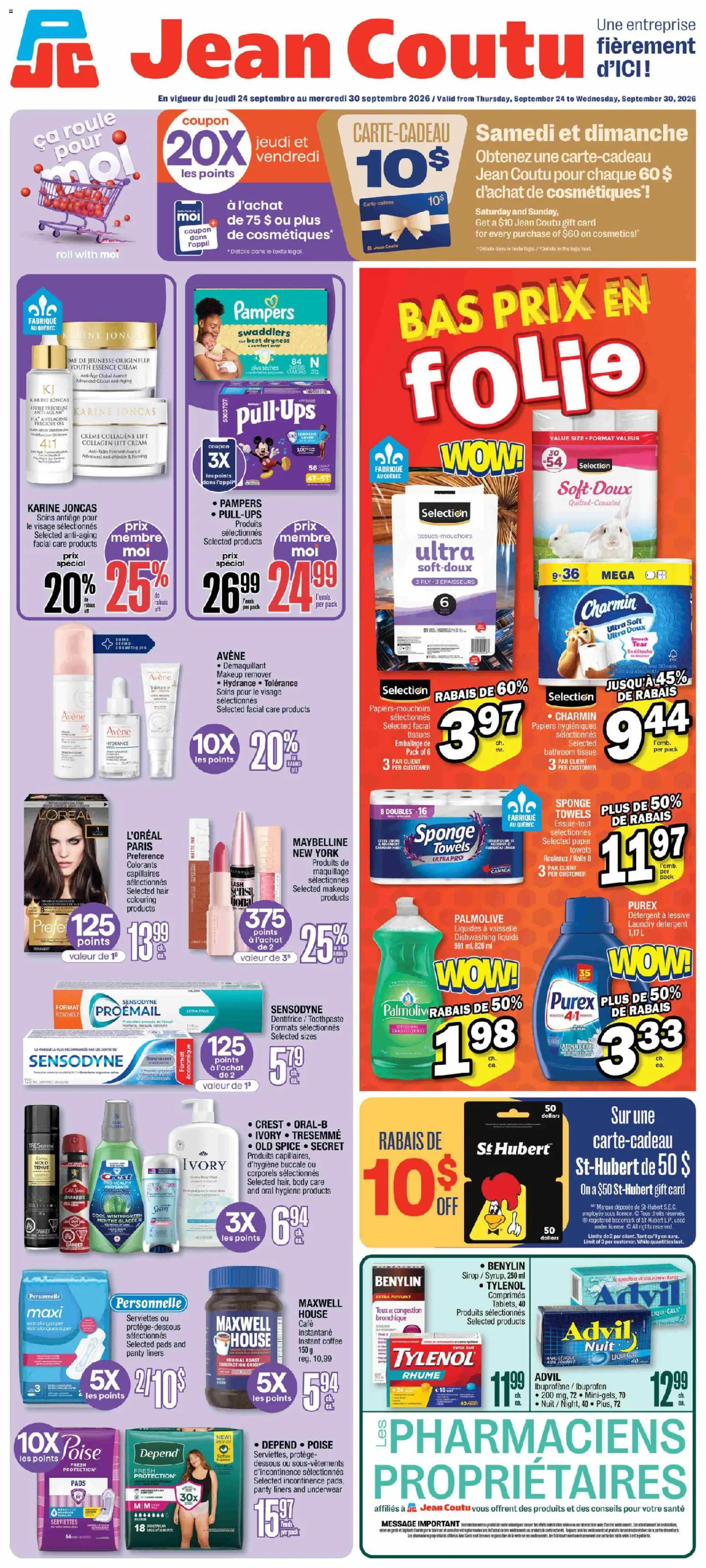 Preview of leaflet Jean Coutu circulaire from shop Jean Coutu is valid from Sep 24, 2026
