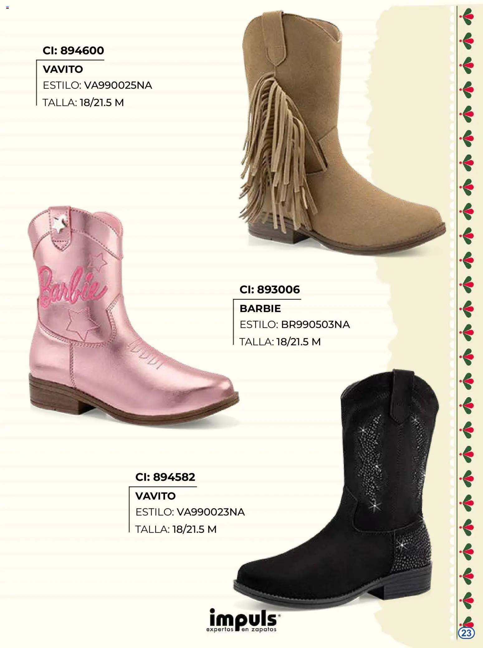 Vista previa las ofertas de la tienda Impuls - Impuls catálogo Botas desde el 27/08/2026 