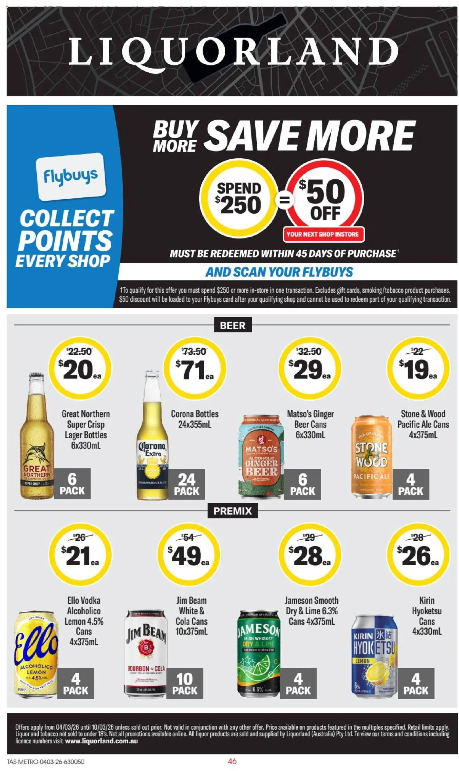 Preview of catalogue Liquorland catalogue TAS from shop Liquorland valid 04/03/2026