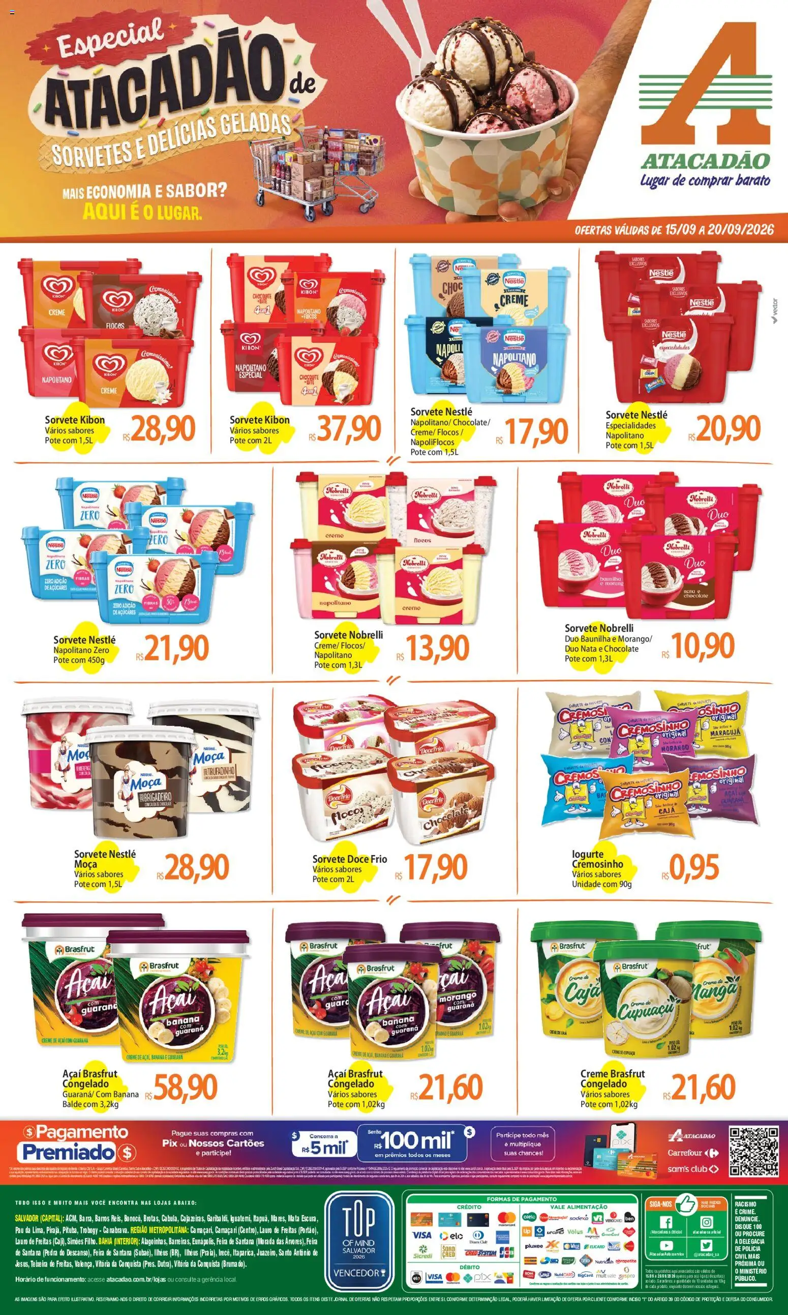 Pré-Visualização do folheto "Atacadão ofertas - BA" da loja Atacadão válido a partir de 15/09/2026