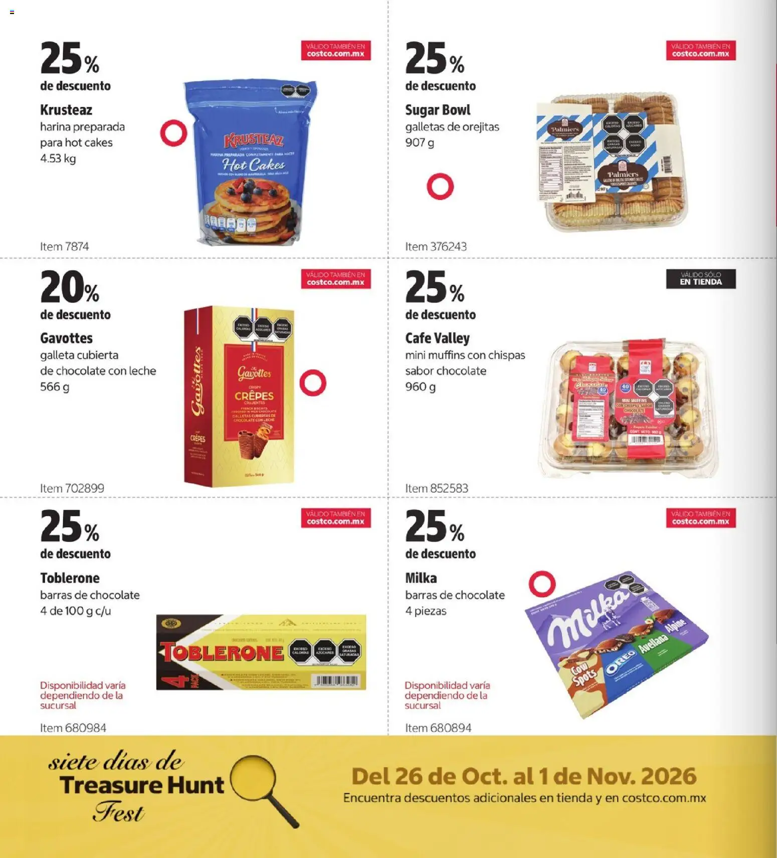 Vista previa las ofertas de la tienda Costco - Costco catálogo Teasure Hunt desde el 26/10/2026 