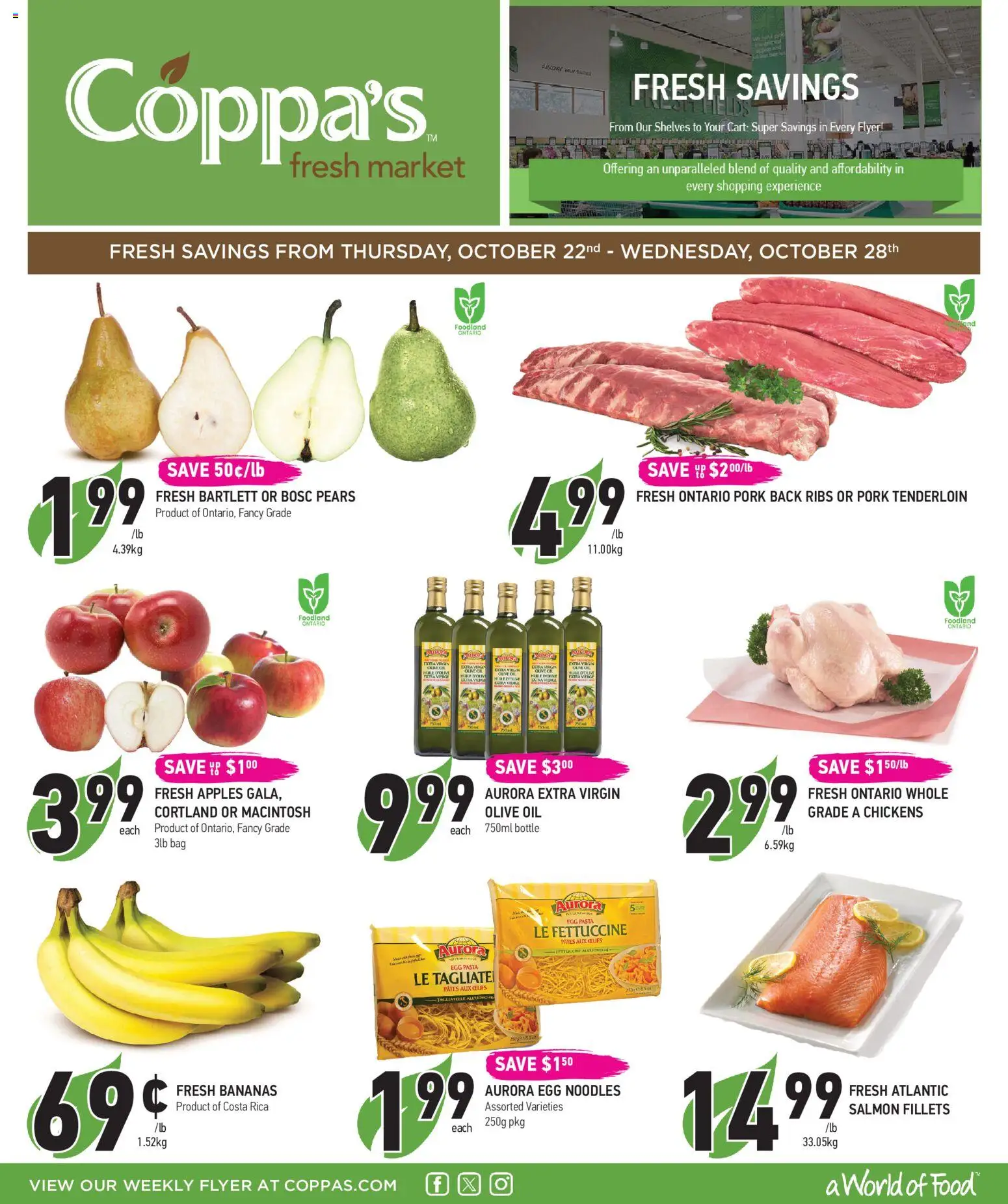 Preview of leaflet Coppas Fresh Market weekly flyer / circulaire from shop Coppas Fresh Market is valid from Oct 22, 2026