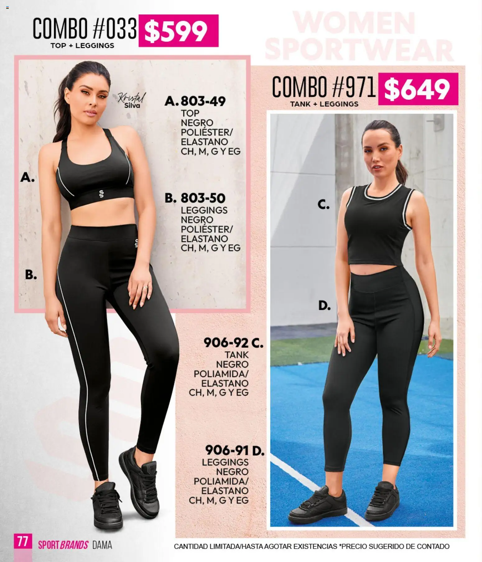Vista previa las ofertas de la tienda Cklass - Cklass catálogo Sportbrands Verano Caballero desde el 05/03/2026 - Top, Leggings