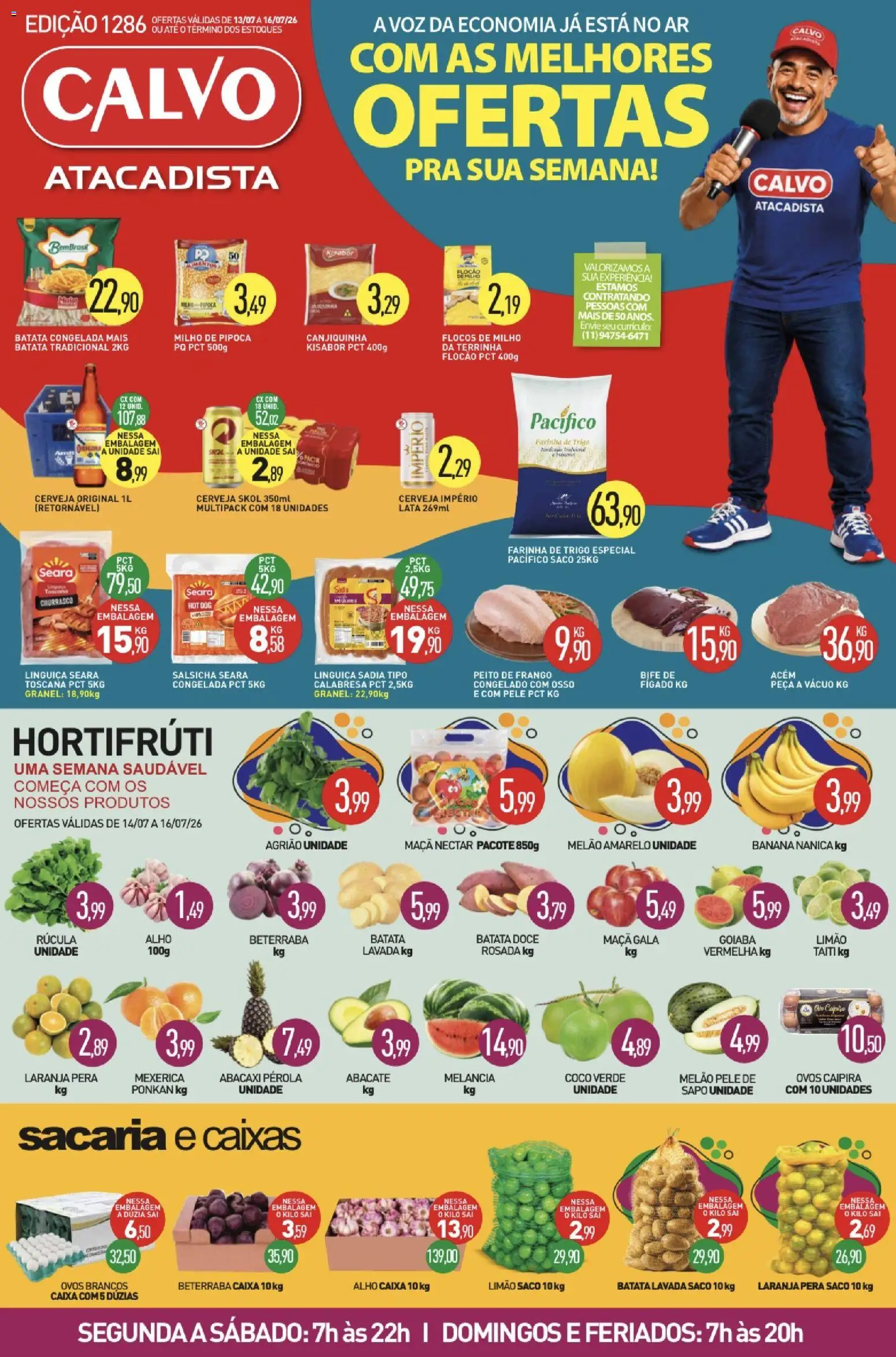 Ofertas Calvo Atacadista até 16/07/2026.