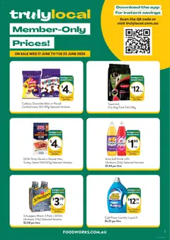Preview of catalogue Foodworks catalogue Truly local from shop Foodworks valid 17/06/2026