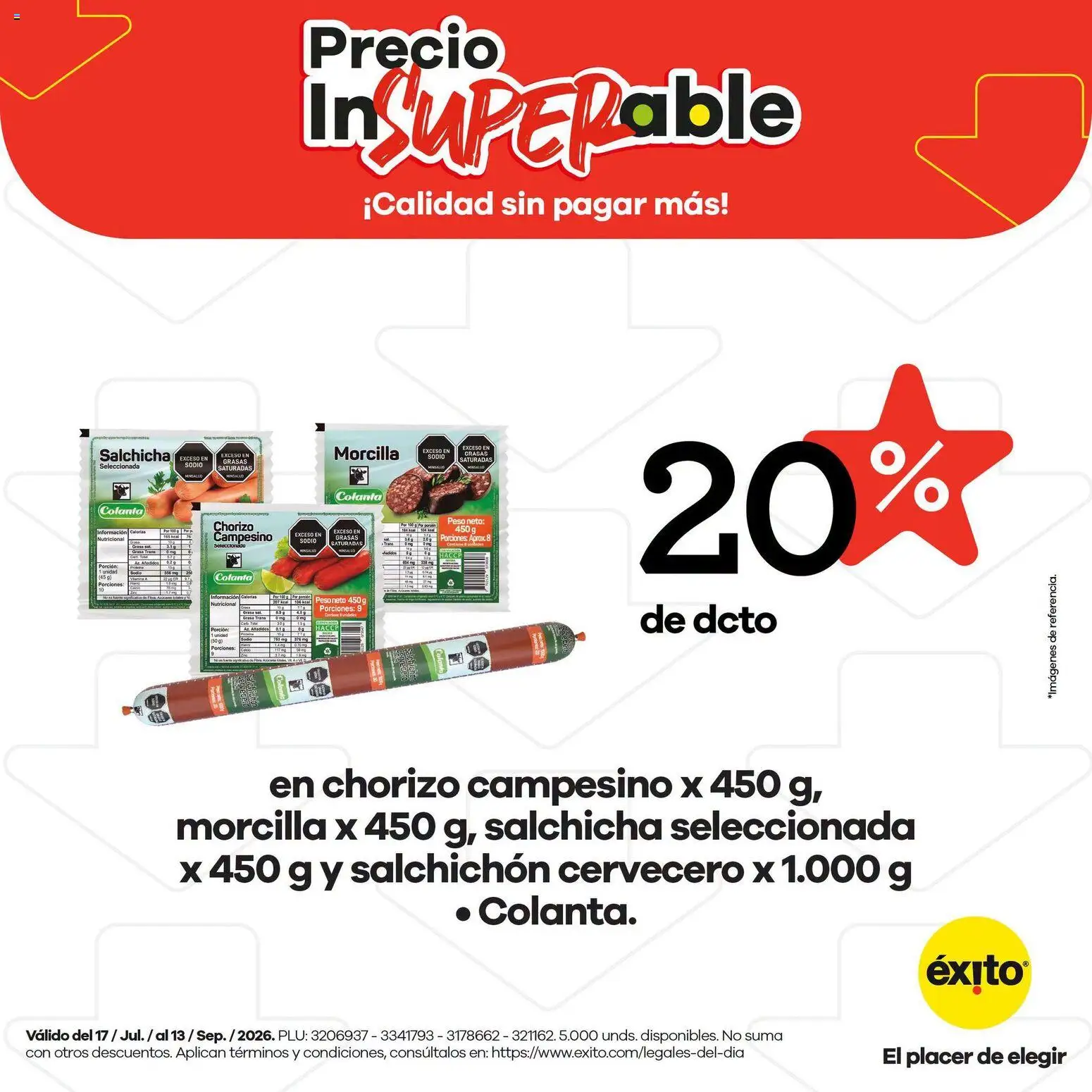  Vista previa del prospecto Éxito catálogo del almacen Éxito válida del 17/07/2026 al 13/09/2026