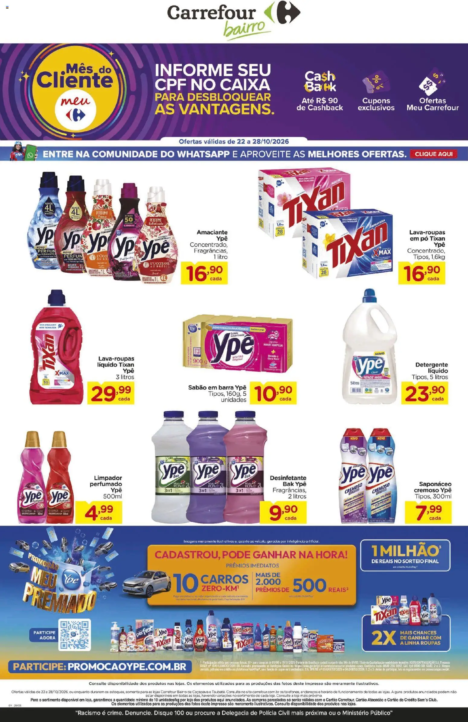 Pré-Visualização do folheto "Carrefour Bairro ofertas Semanal" da loja Carrefour Bairro válido a partir de 22/10/2026