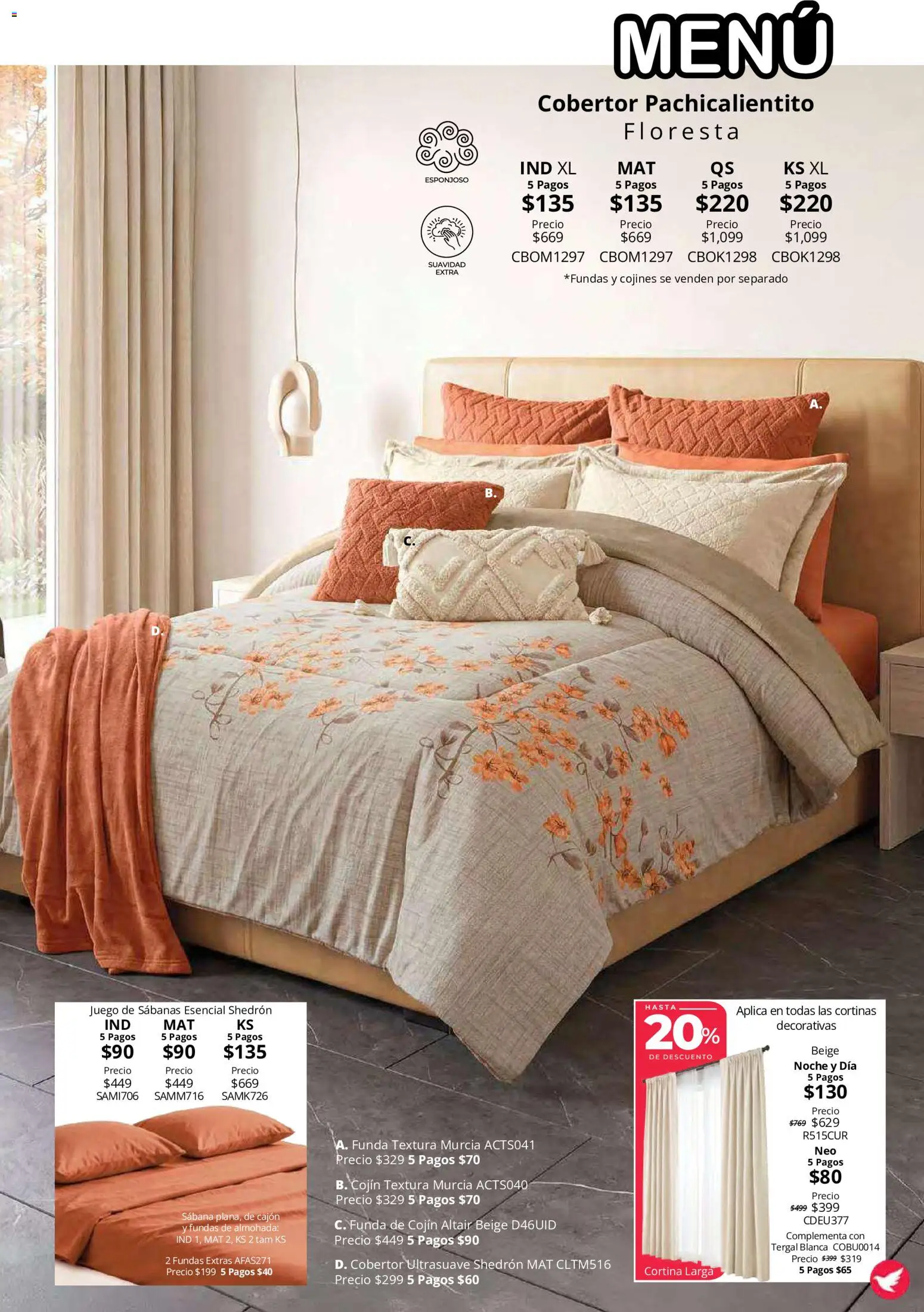 Vista previa las ofertas de la tienda Colchas Concord - Colchas Concord catálogo Colección Cobertor Calor de Hogar desde el 15/10/2026 