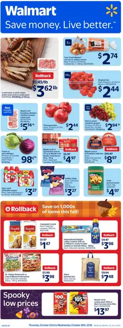 Preview of leaflet Walmart weekly flyer from shop Walmart is valid from Oct 22, 2026