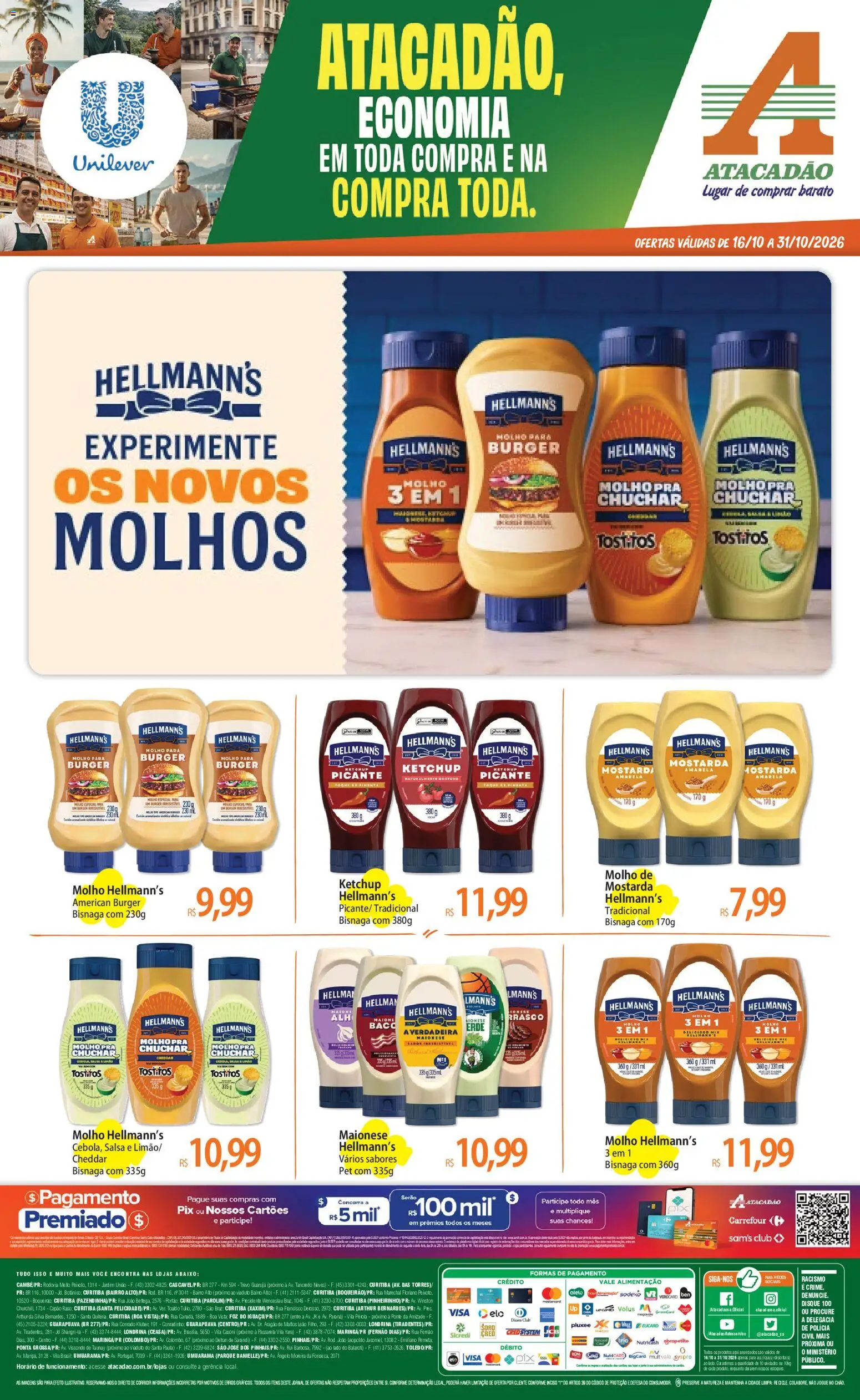 Pré-Visualização do folheto "Atacadão ofertas - PR" da loja Atacadão válido a partir de 16/10/2026