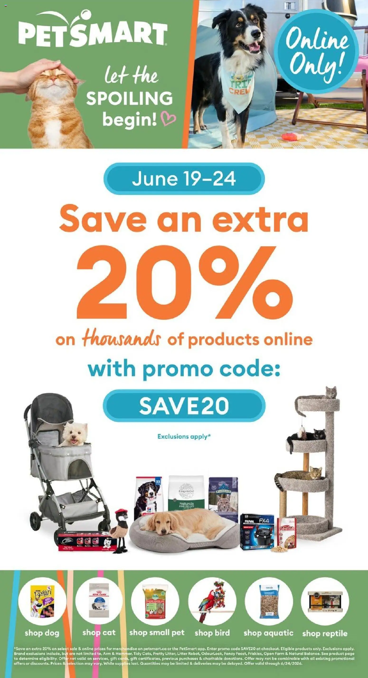 Preview of leaflet Petsmart - Weekend Flyer from shop Petsmart is valid from Jun 19, 2026