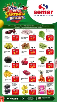 Pré-Visualização do folheto "Semar Supermercado ofertas Feira" da loja Semar Supermercado válido a partir de 24/10/2026