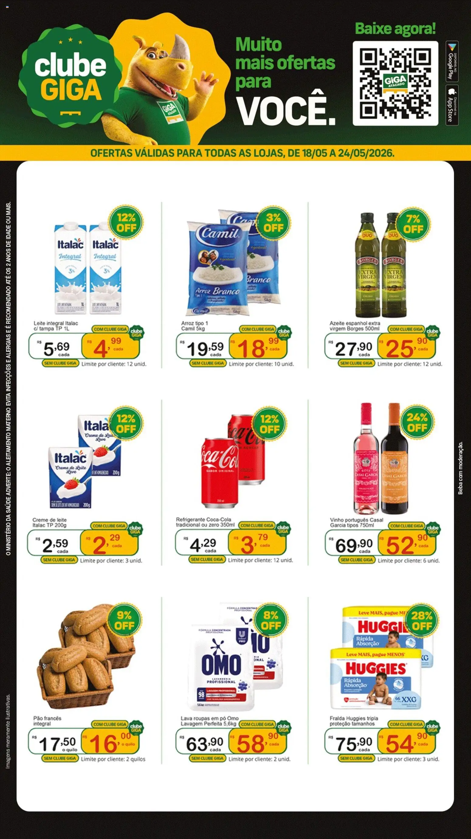 Pré-Visualização do folheto "GIGA Atacado ofertas Clube" da loja GIGA Atacado válido a partir de 18/05/2026