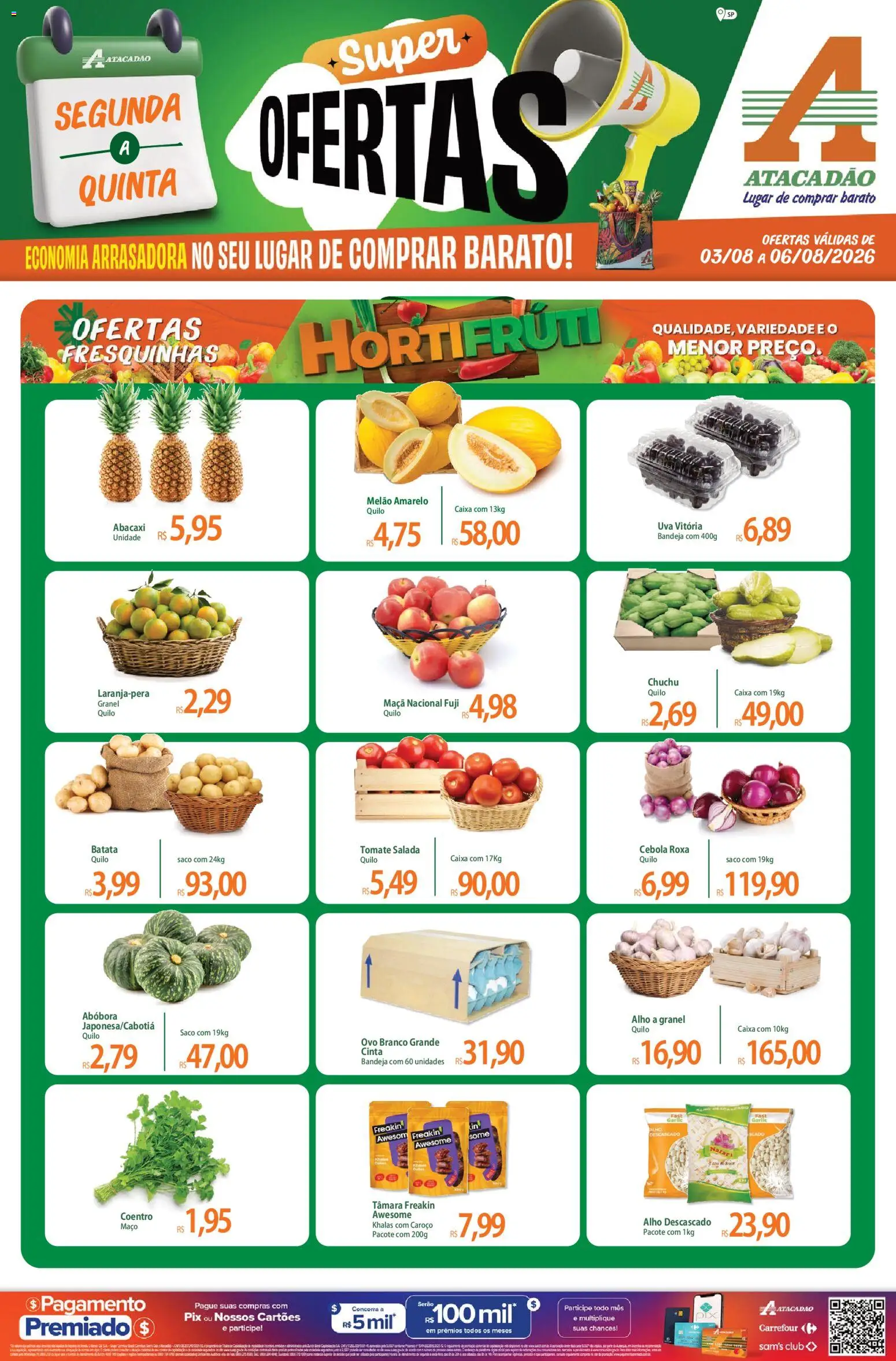 Pré-Visualização do folheto "Atacadão ofertas - SP" da loja Atacadão válido a partir de 03/08/2026