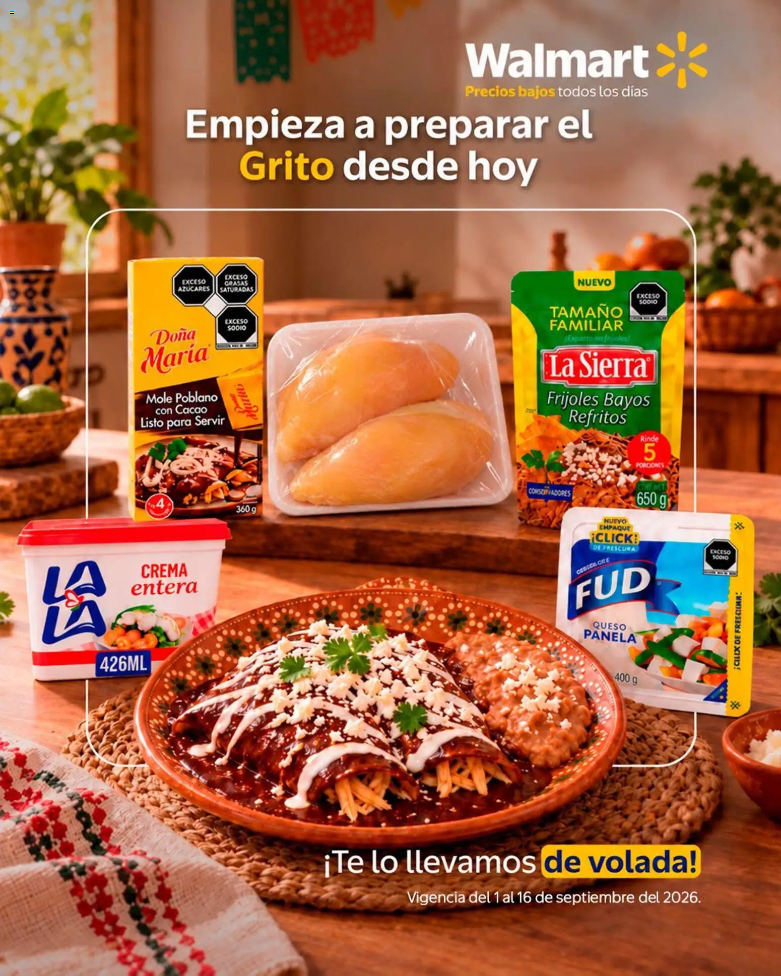 Vista previa las ofertas de la tienda Walmart - Walmart Empieza a preparar el Grito desde hoi desde el 01/09/2026 