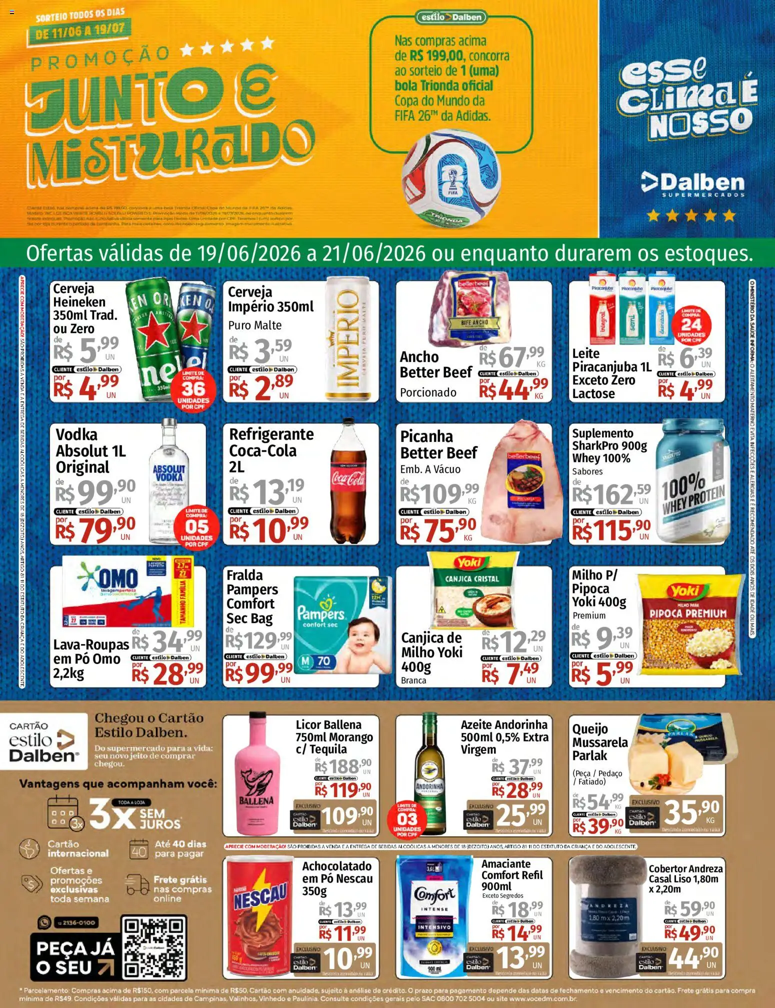 Pré-Visualização do folheto "Supermercado Dalben - Ofertas da semana" da loja Supermercado Dalben válido a partir de 19/06/2026