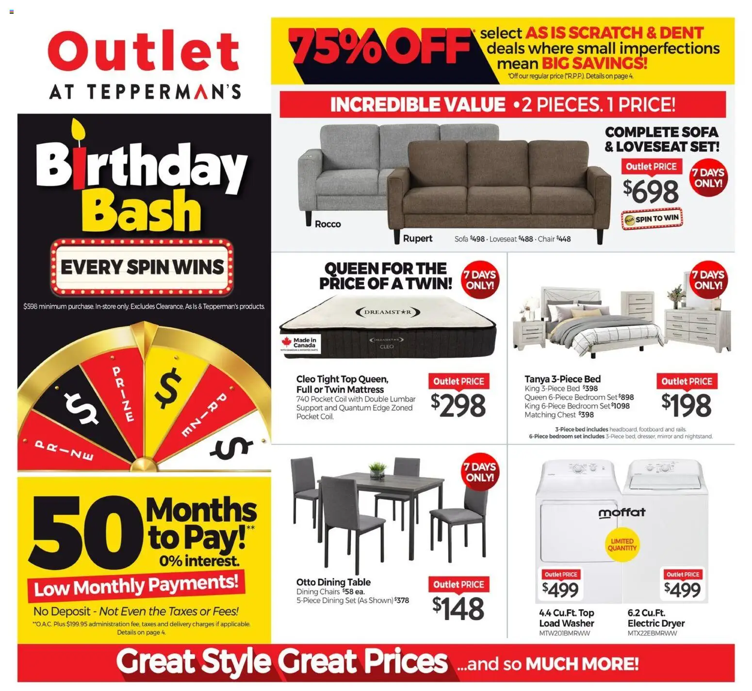 Preview of leaflet Tepperman's outlet from shop Tepperman's is valid from May 29, 2026