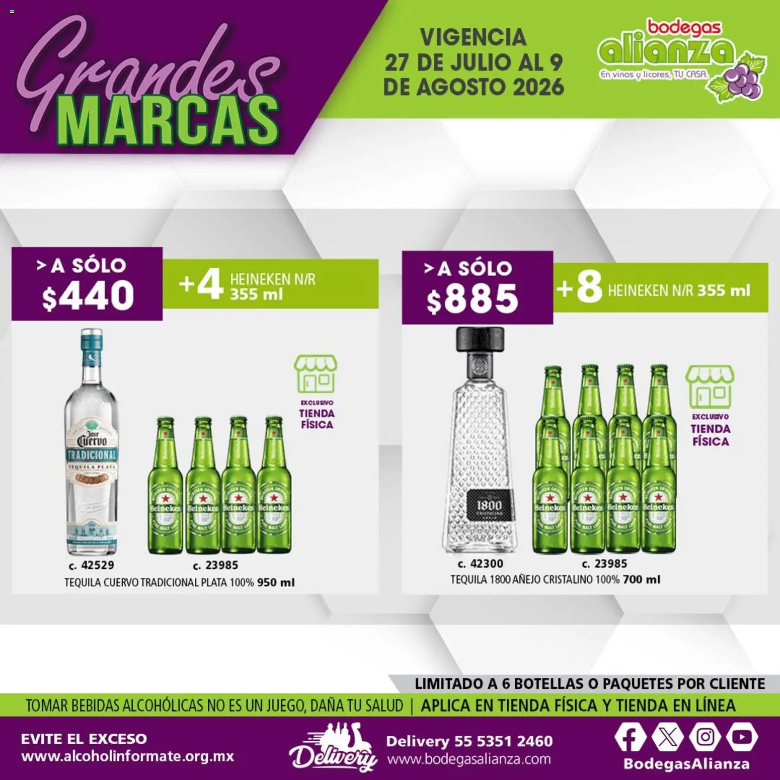 Vista previa las ofertas de la tienda Bodegas Alianza - Bodegas Alianza catálogo Grandes Marcas desde el 27/07/2026 