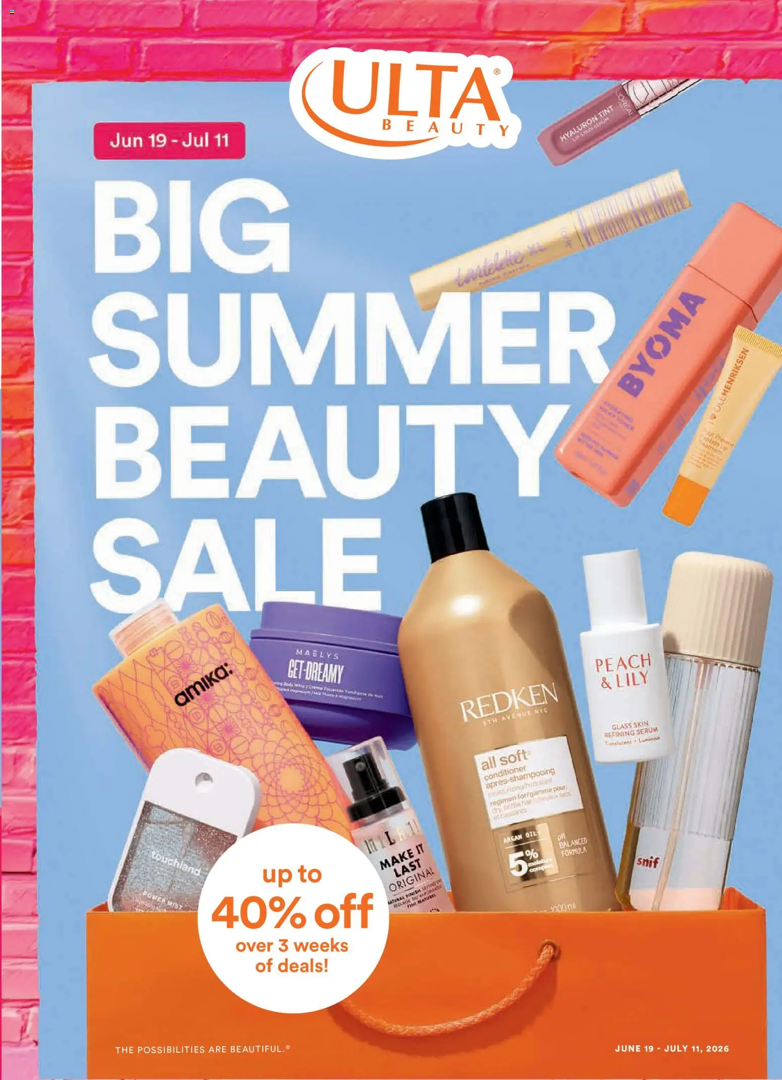 Ad Preview of Ulta Beauty Ulta Beauty Weekly Ad from 06/19/2026